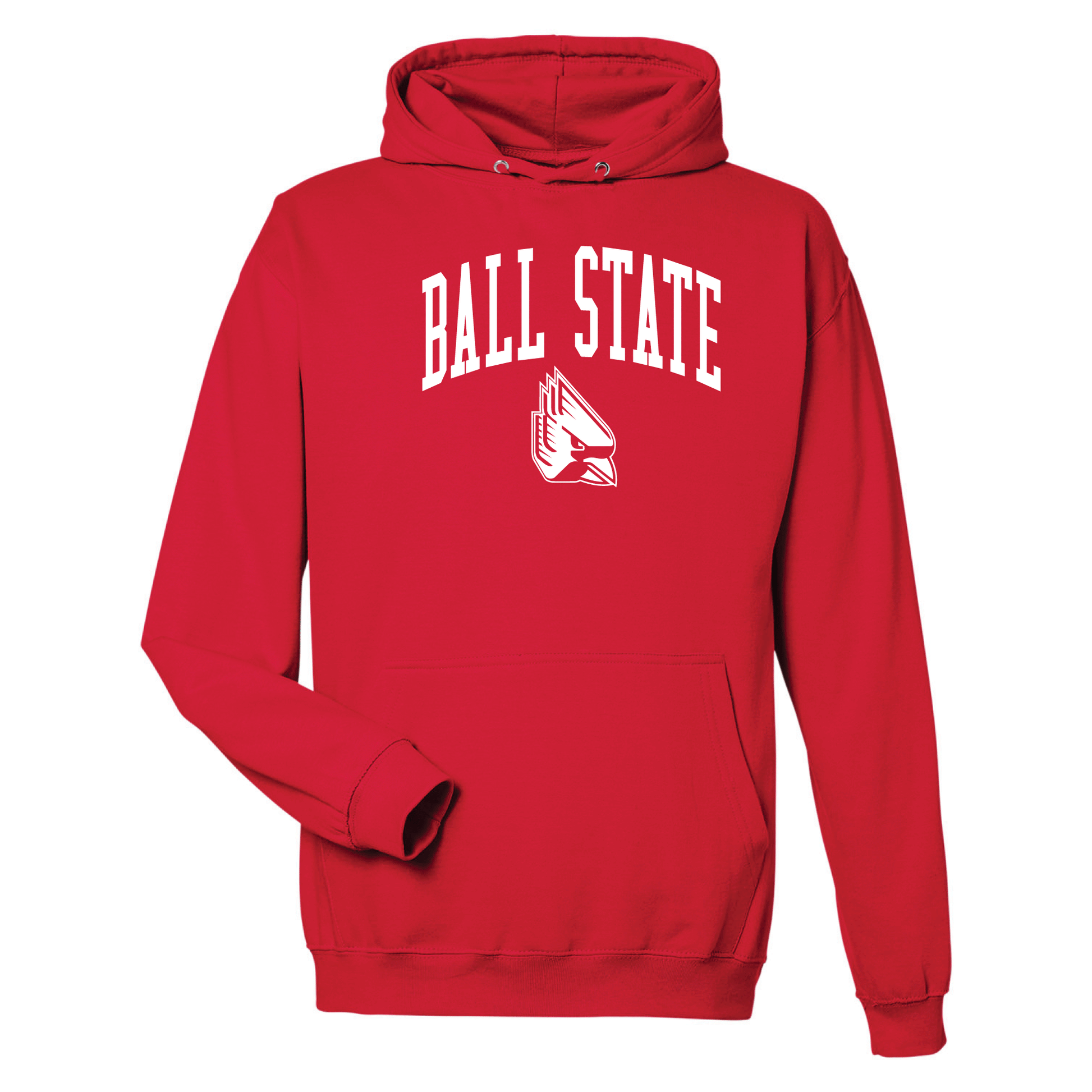 Ball State University Cardinals Jumbo Arch Hooded Sweatshirt