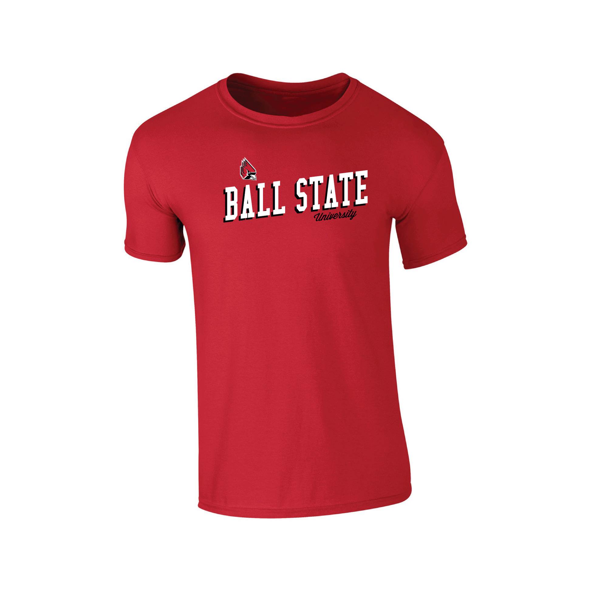 Ball State University Cardinals Uphill Victory Adult T-Shirt