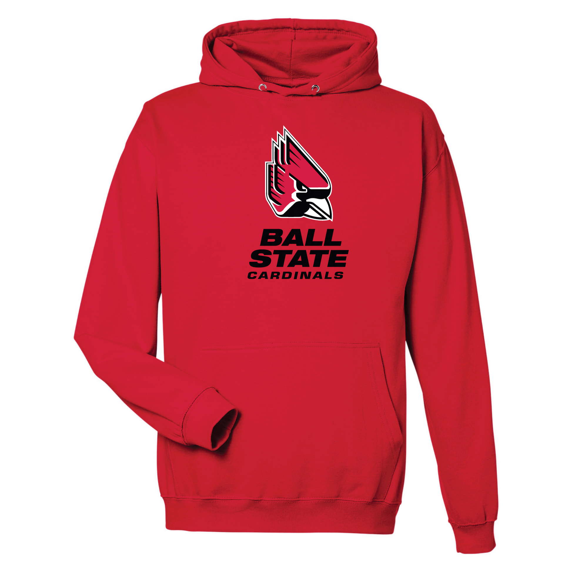 Ball State University Cardinals Jumbo Logo Hooded Sweatshirt