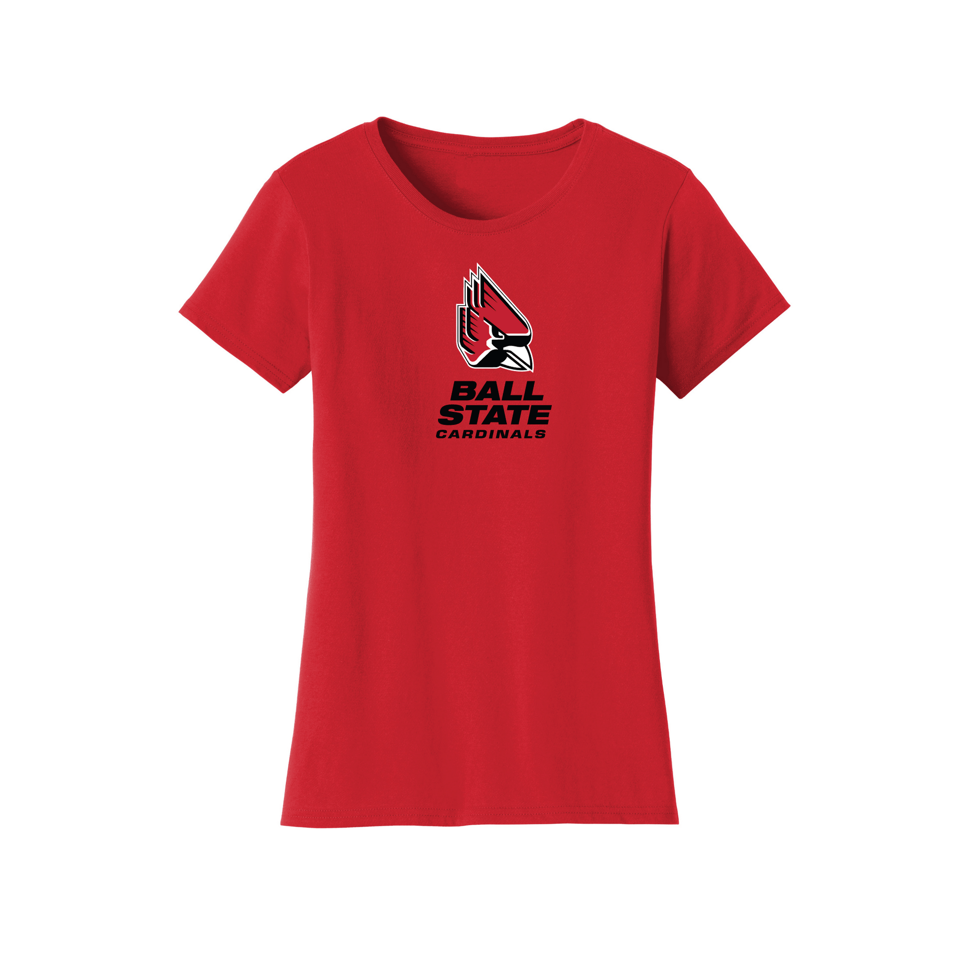 Ball State University Cardinals Jumbo Logo Womens T-Shirt