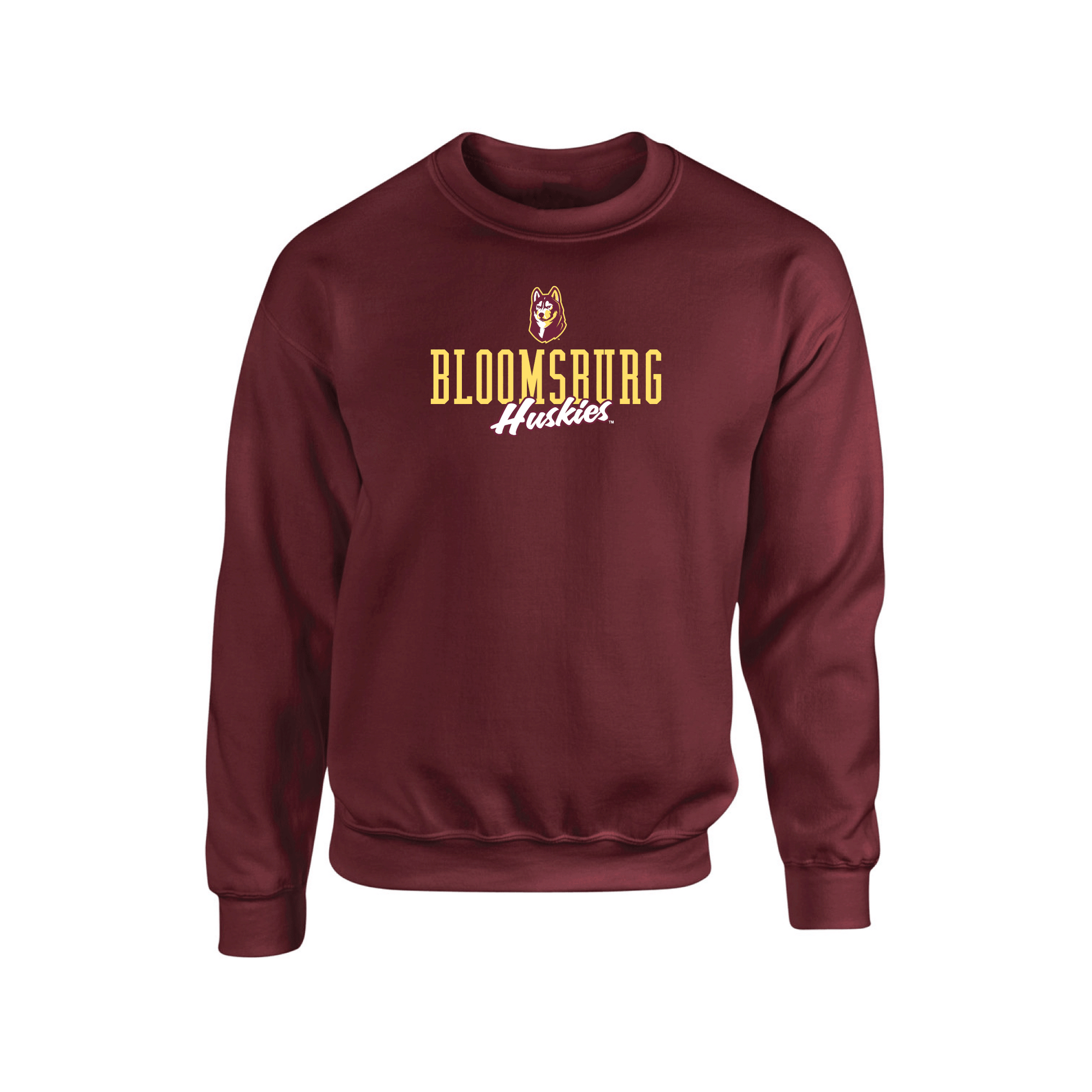 Bloomsburg University Huskies Campus Script Crewneck Sweatshirt