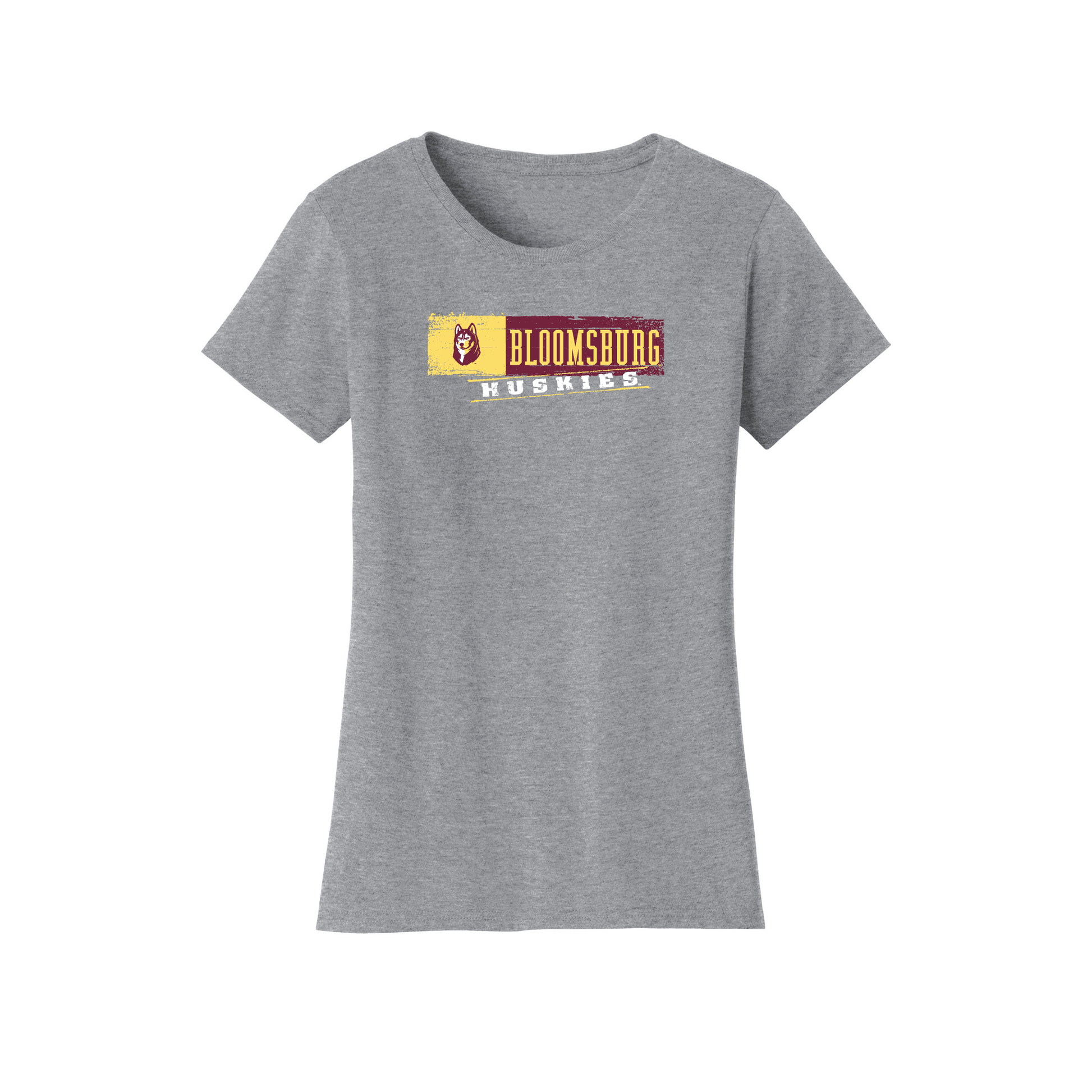 Bloomsburg University Huskies Sticker Womens T-Shirt
