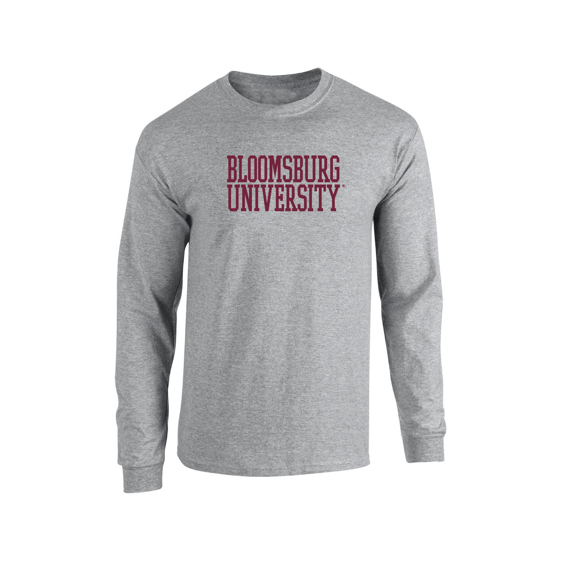 Bloomsburg University Huskies Block Adult Long Sleeve T-Shirt