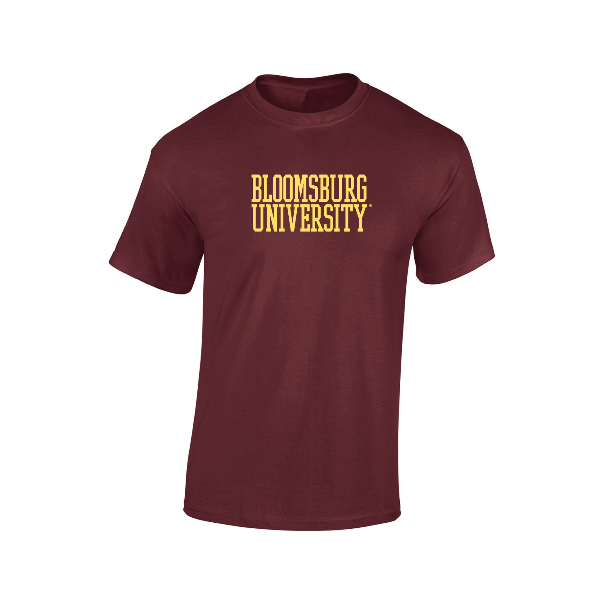 Bloomsburg University Huskies Block Adult T-Shirt