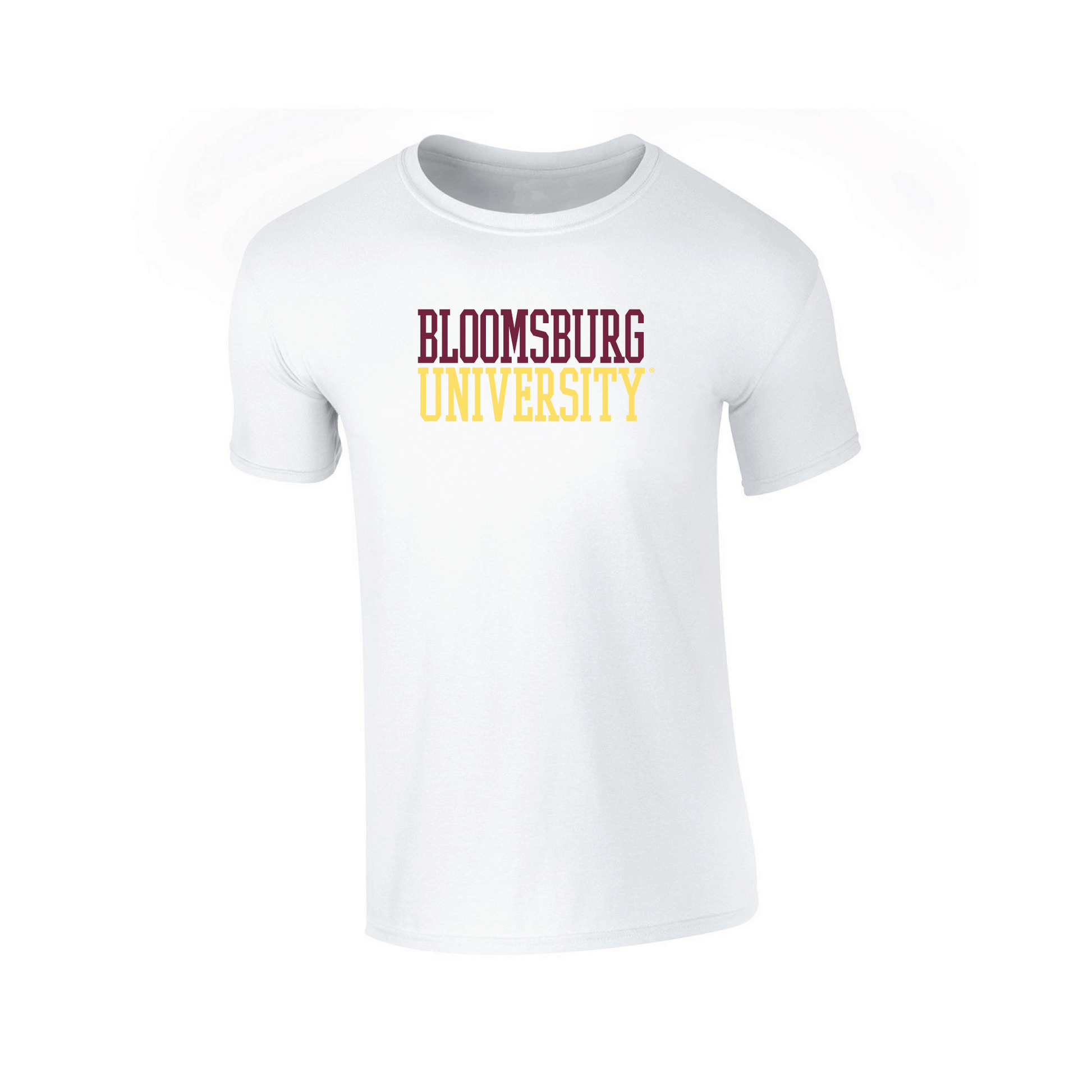 Bloomsburg University Huskies Block Adult T-Shirt