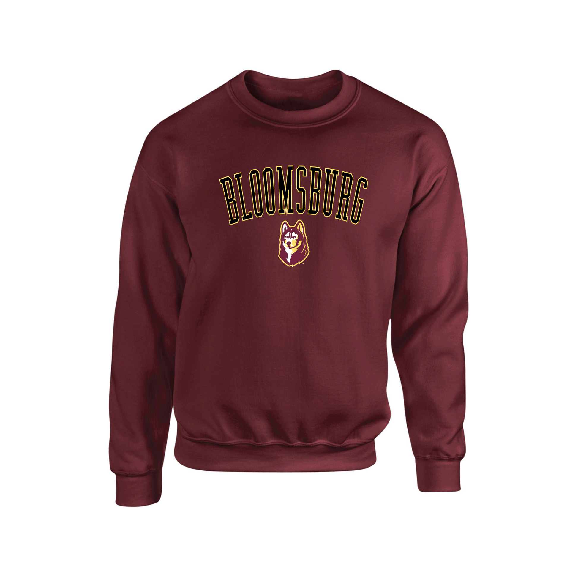 Bloomsburg University Huskies Jumbo Arch Crewneck Sweatshirt