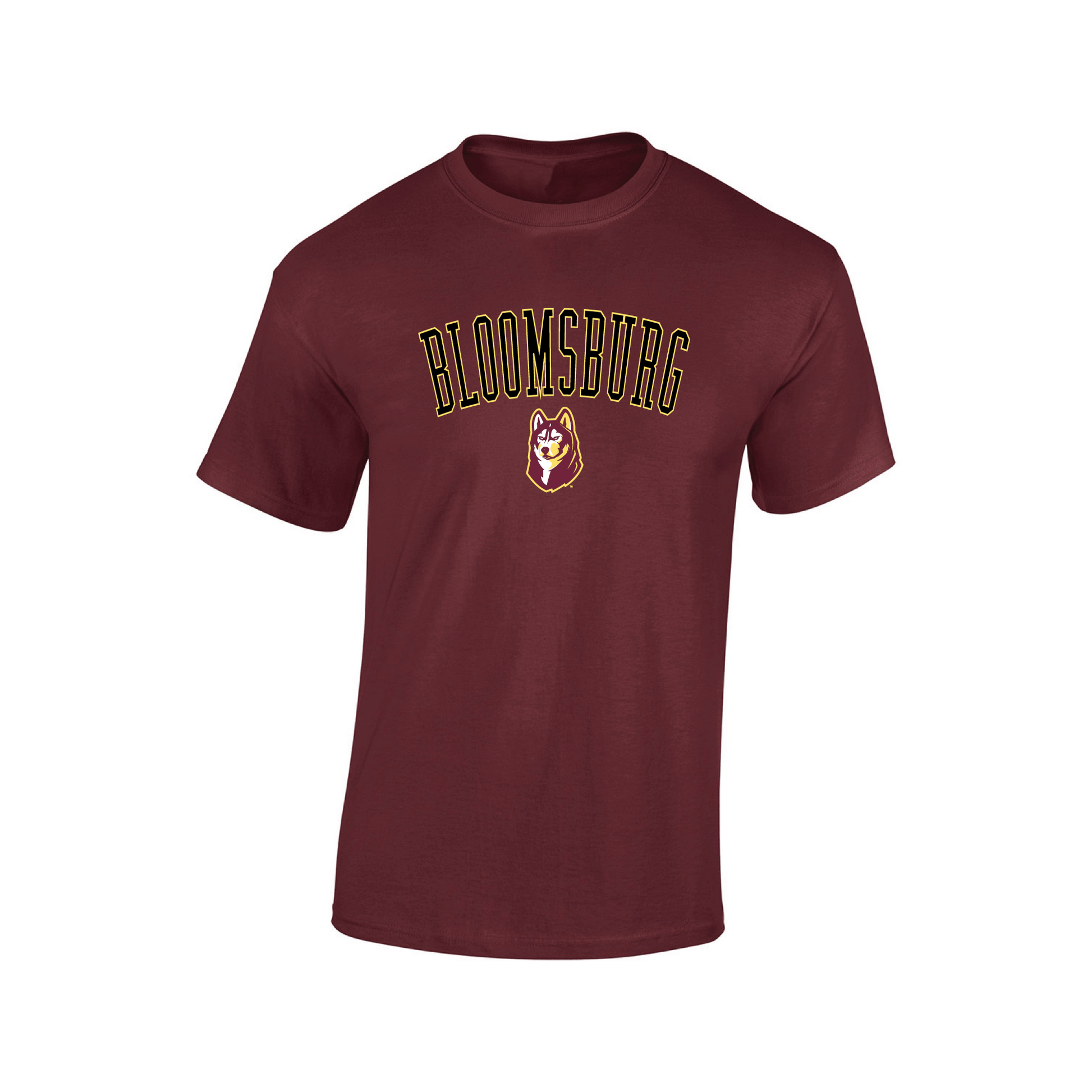 Bloomsburg University Huskies Jumbo Arch Adult T-Shirt