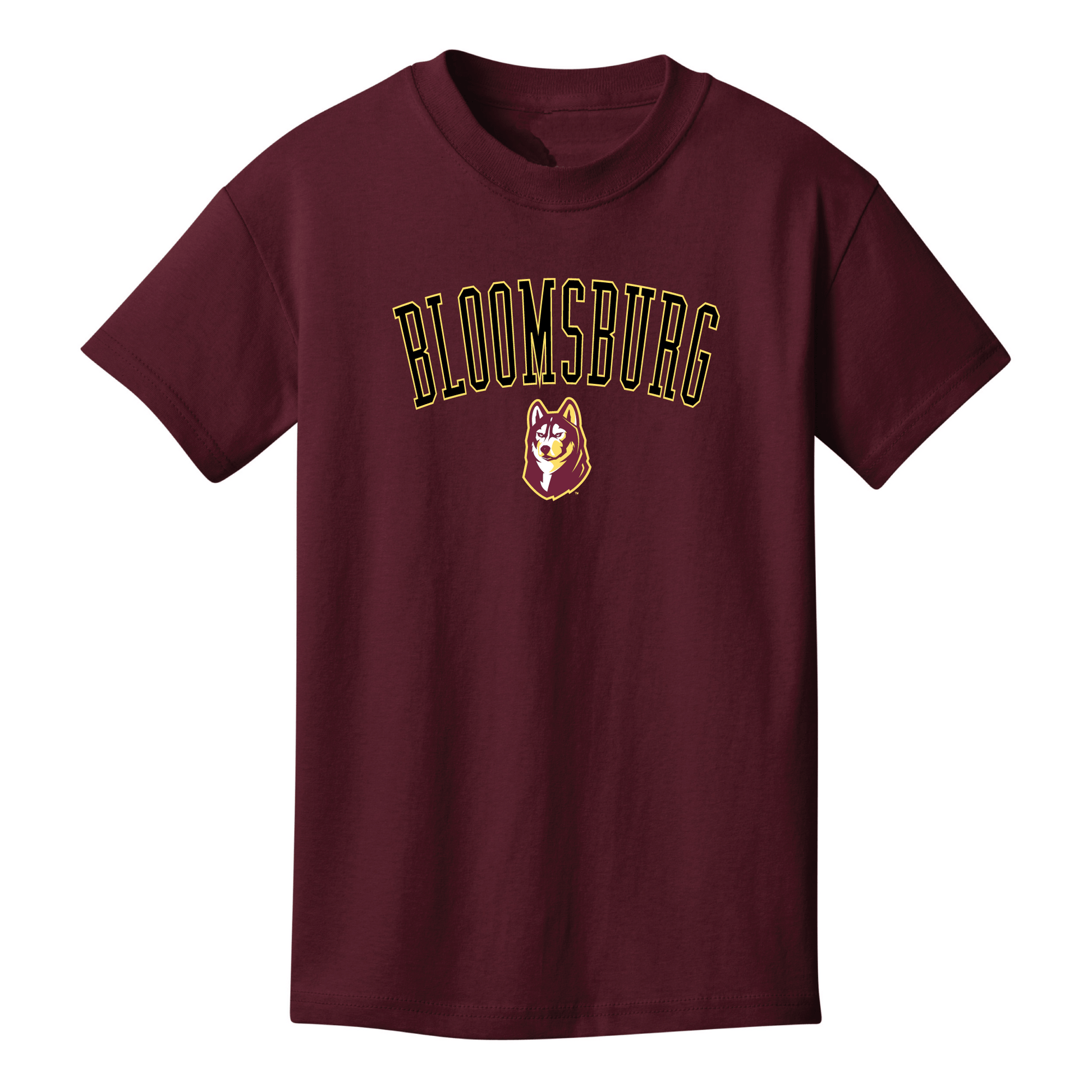 Bloomsburg University Huskies Jumbo Arch Youth T-Shirt
