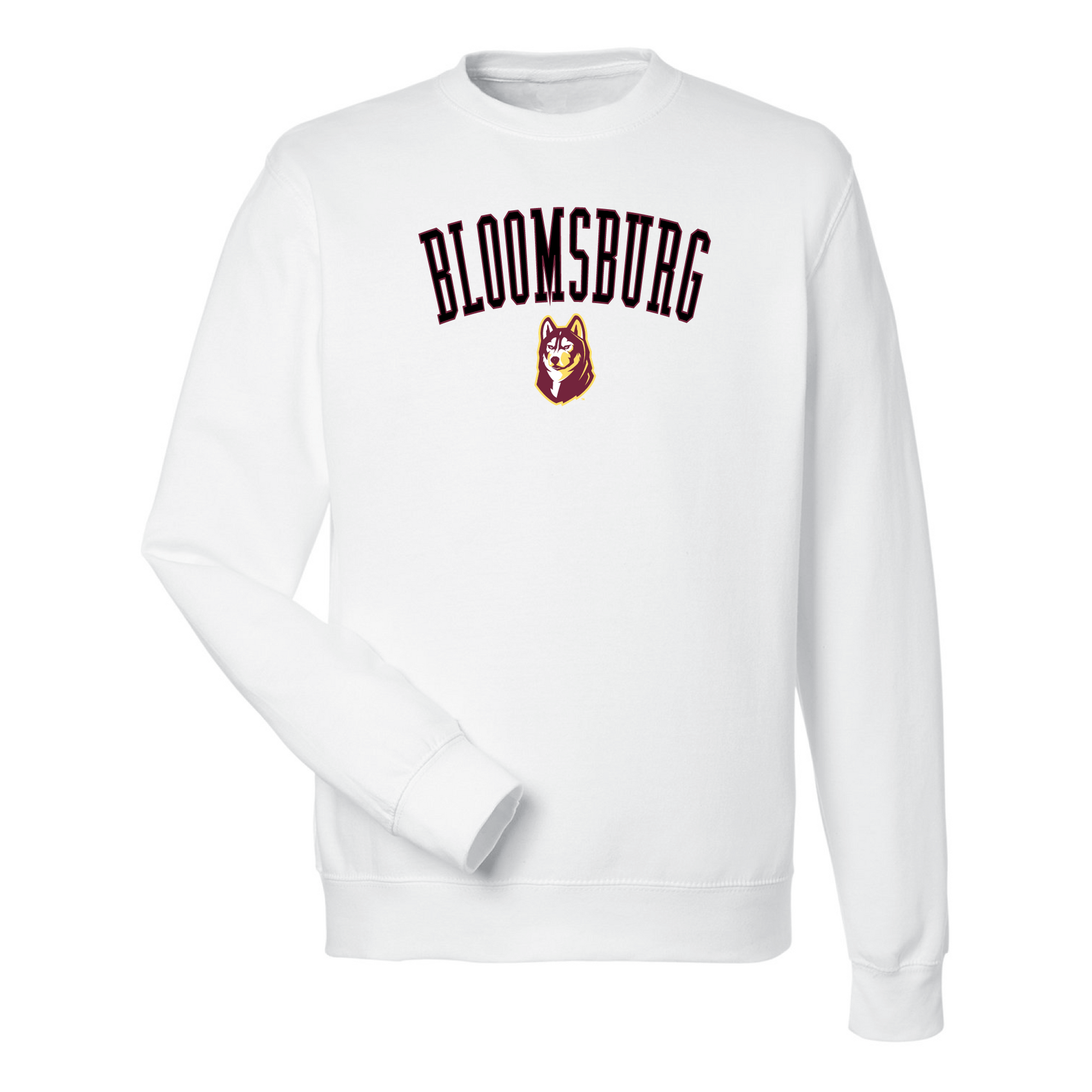 Bloomsburg University Huskies Jumbo Arch Crewneck Sweatshirt