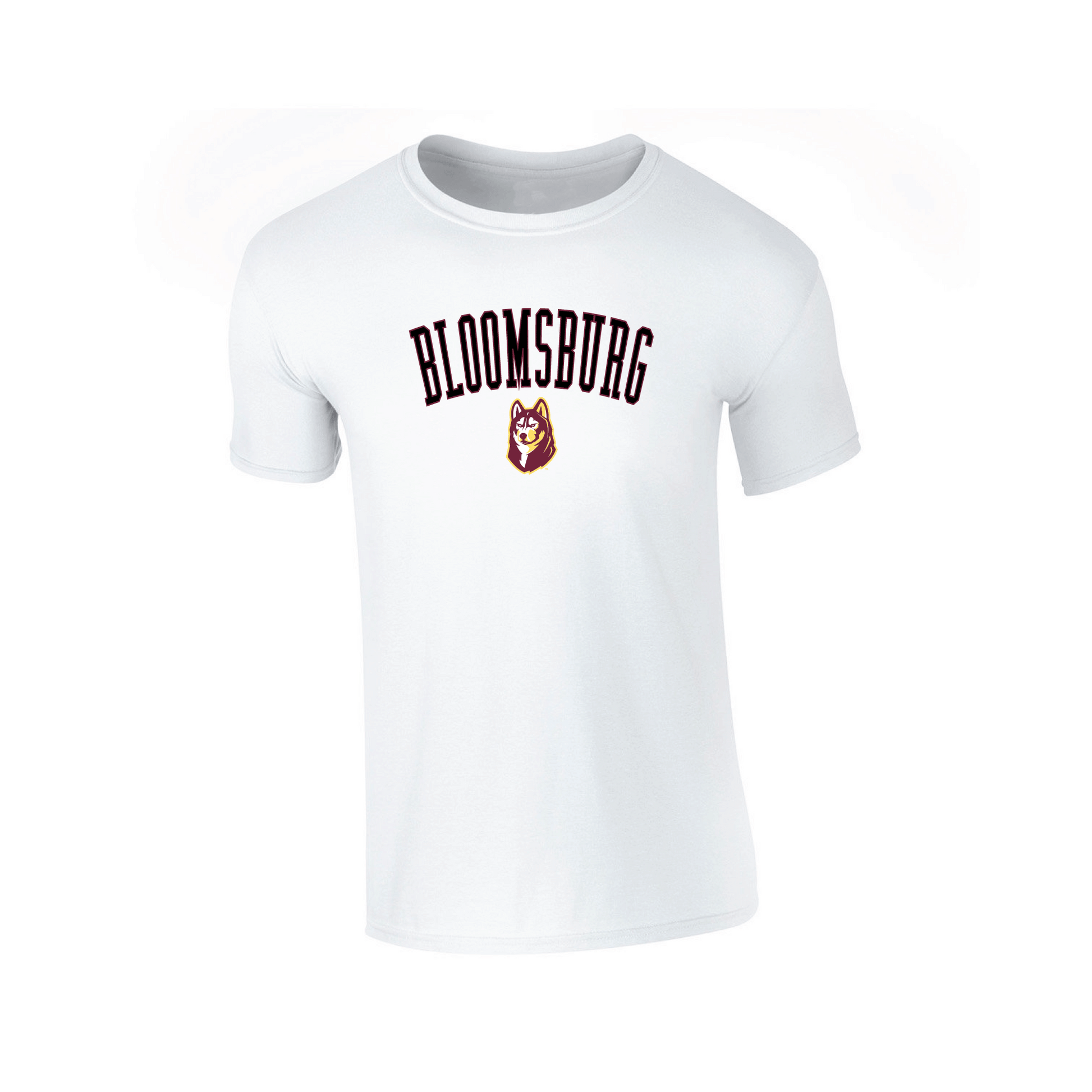 Bloomsburg University Huskies Jumbo Arch Adult T-Shirt