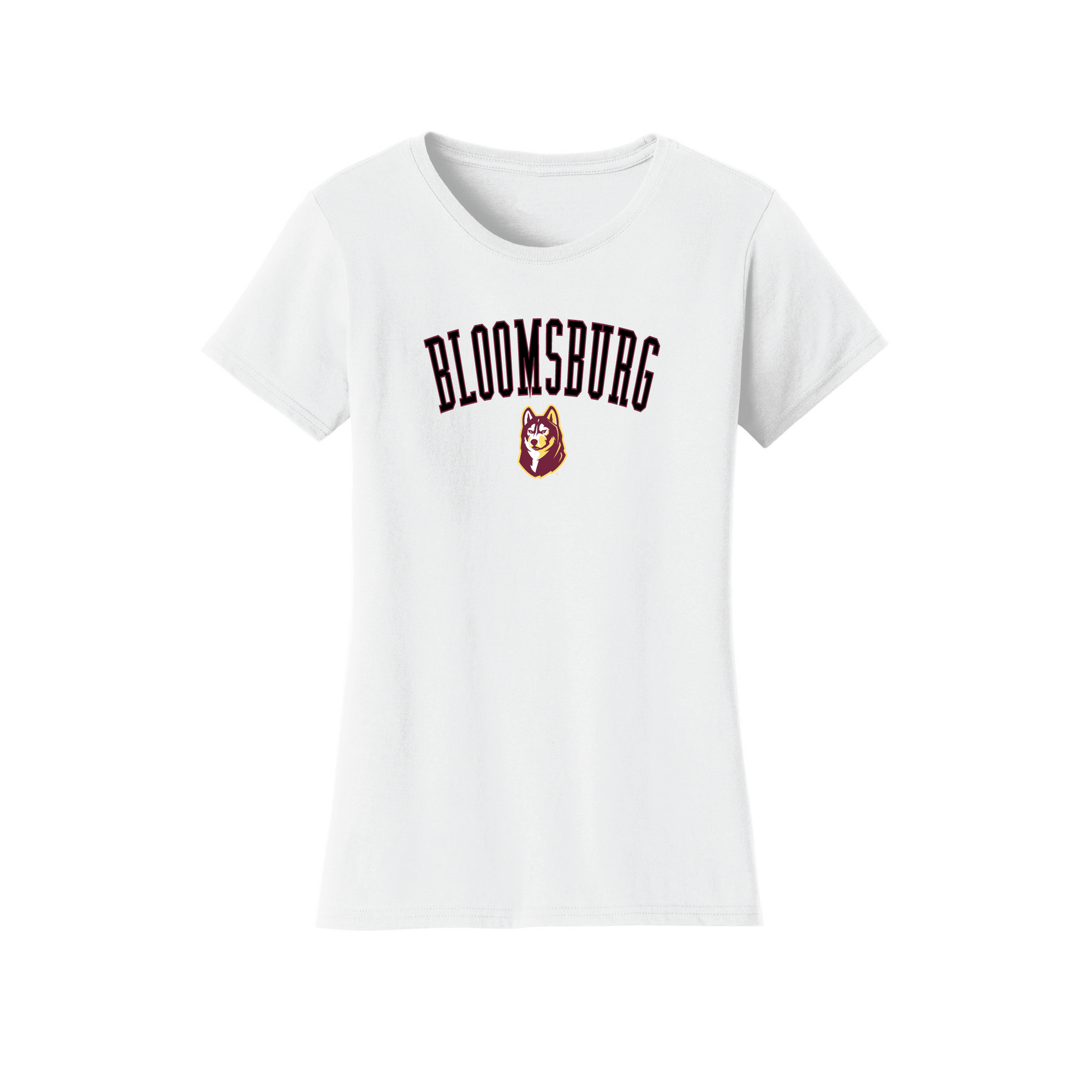 Bloomsburg University Huskies Jumbo Arch Womens T-Shirt