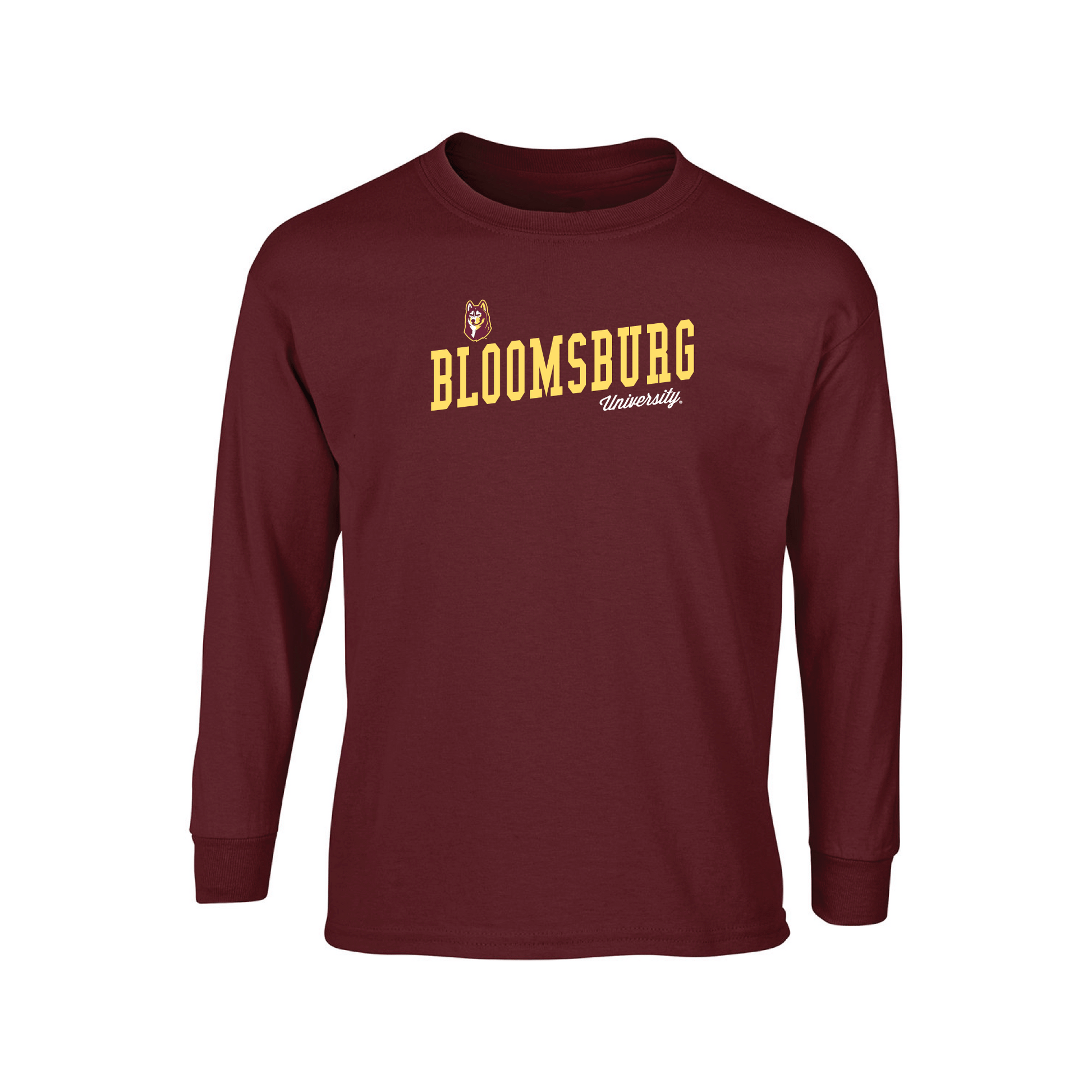 Bloomsburg University Huskies Uphill Victory Adult Long Sleeve T-Shirt