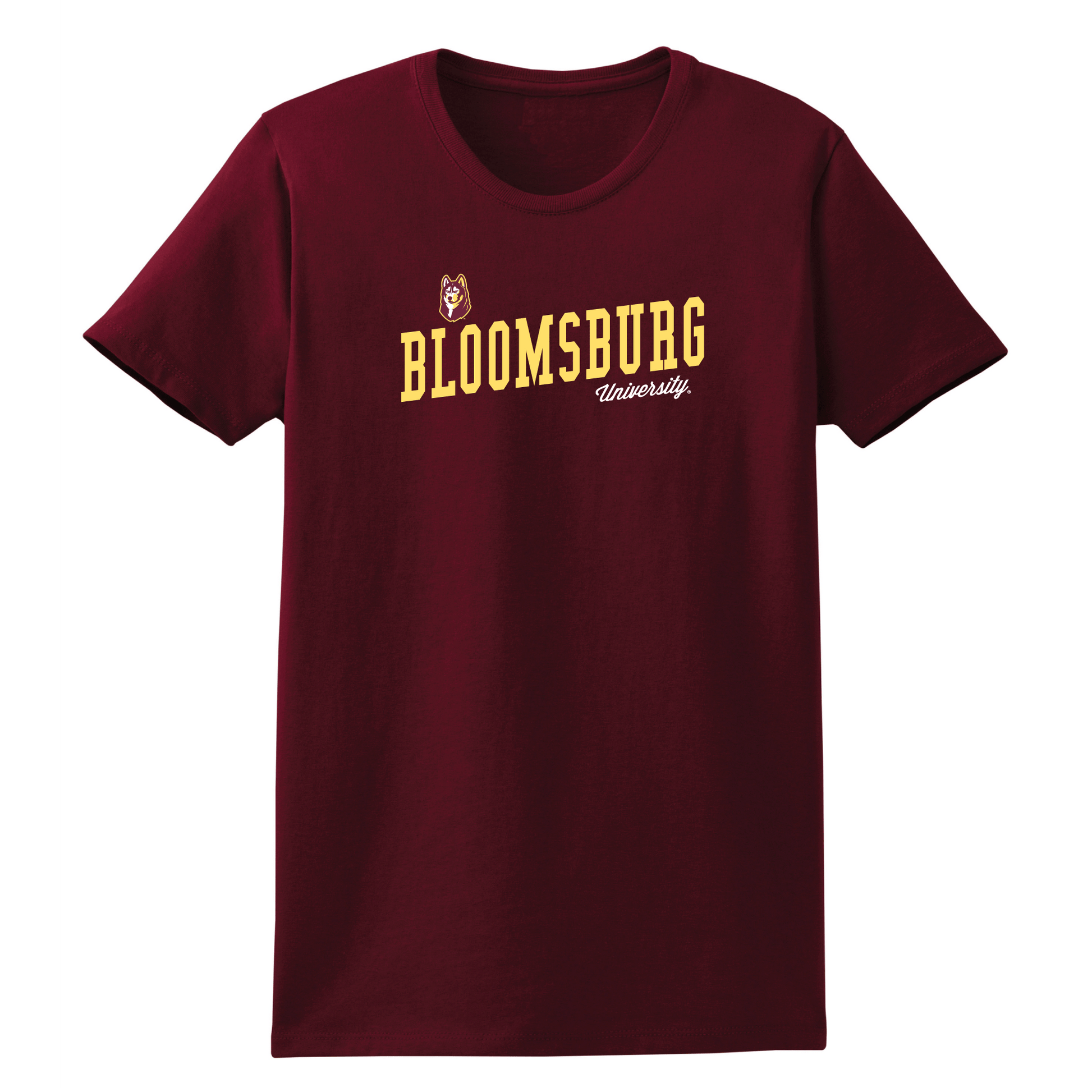 Bloomsburg University Huskies Uphill Victory Womens T-Shirt