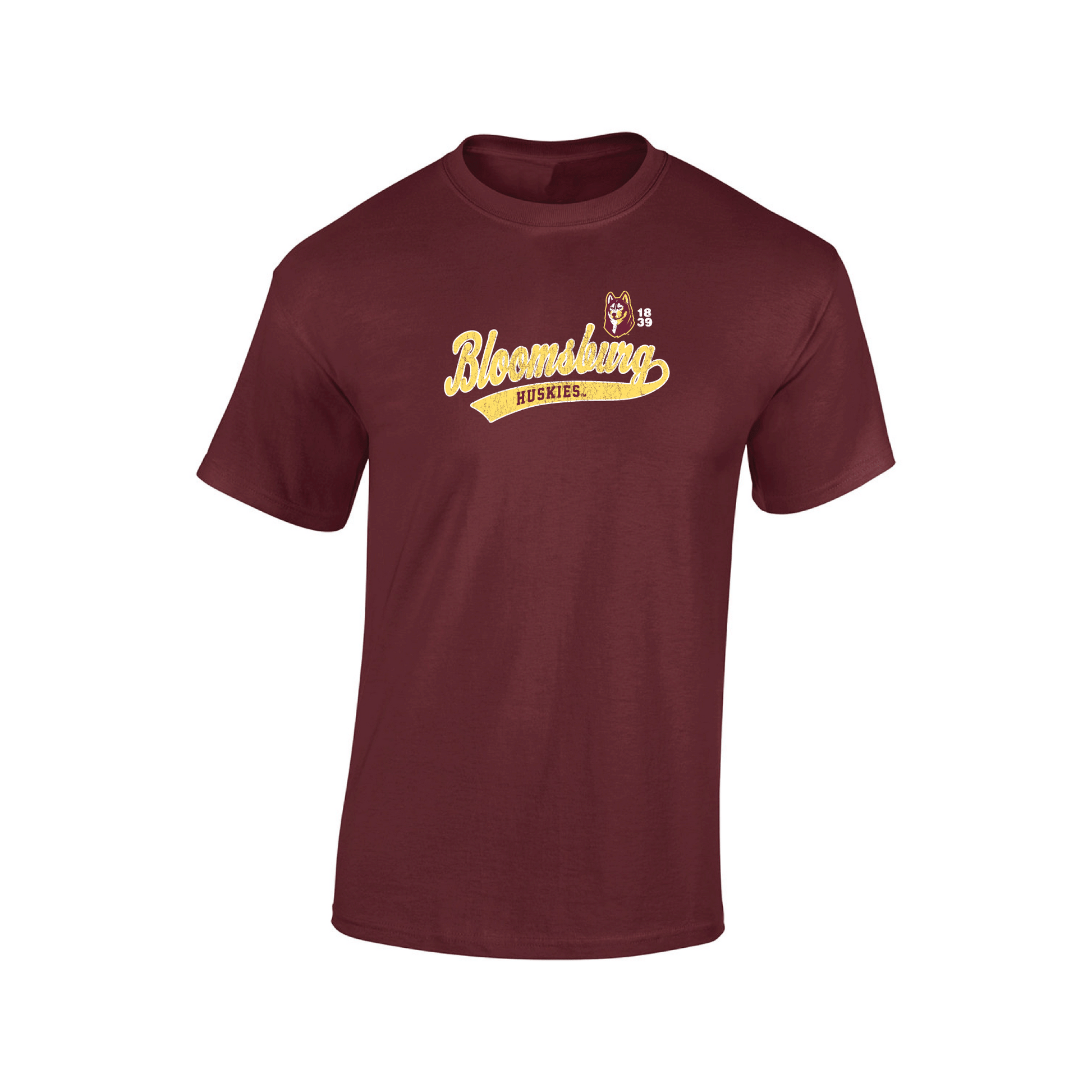 Bloomsburg University Huskies Old School Adult T-Shirt