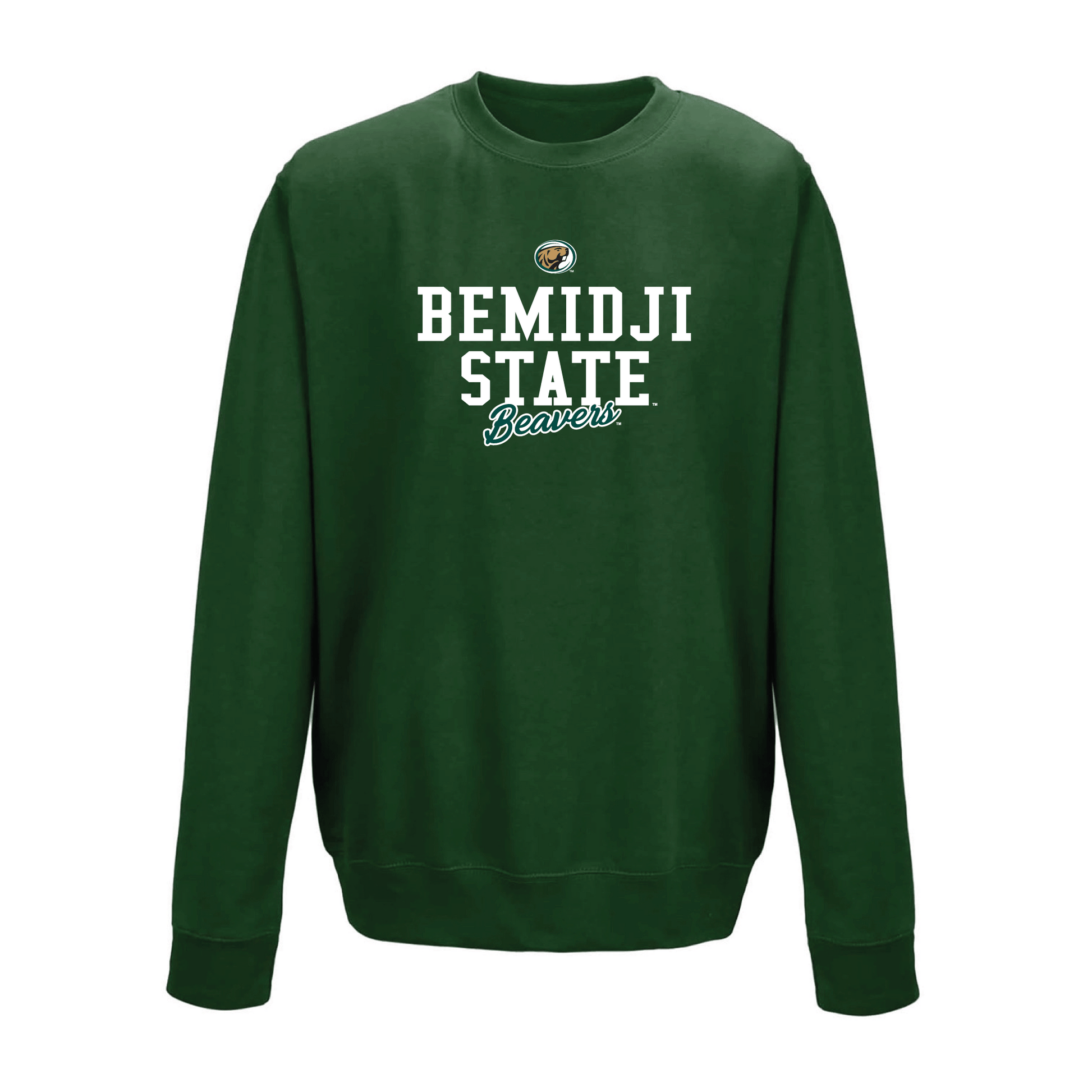 Bemidji State University Beavers Campus Script Crewneck Sweatshirt
