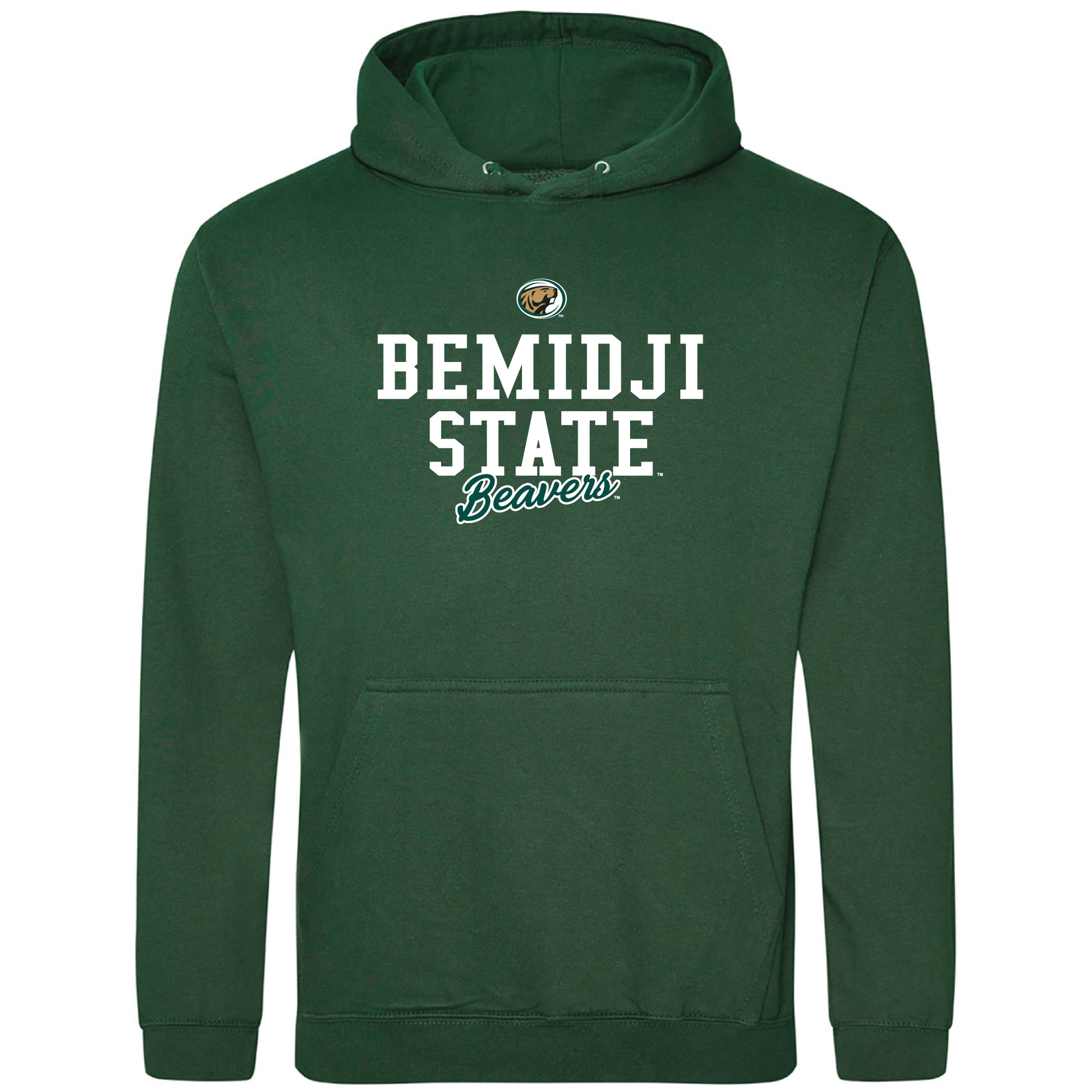 Bemidji State University Beavers Campus Script Hooded Sweatshirt