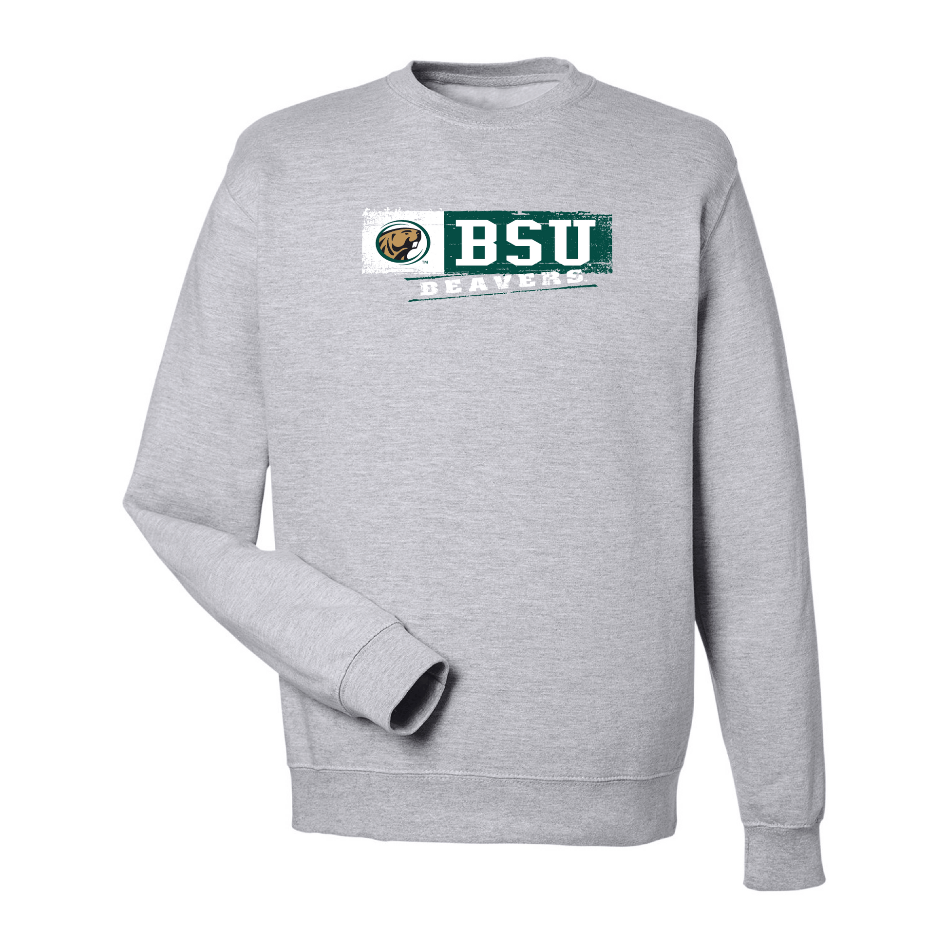 Bemidji State University Beavers Sticker Crewneck Sweatshirt