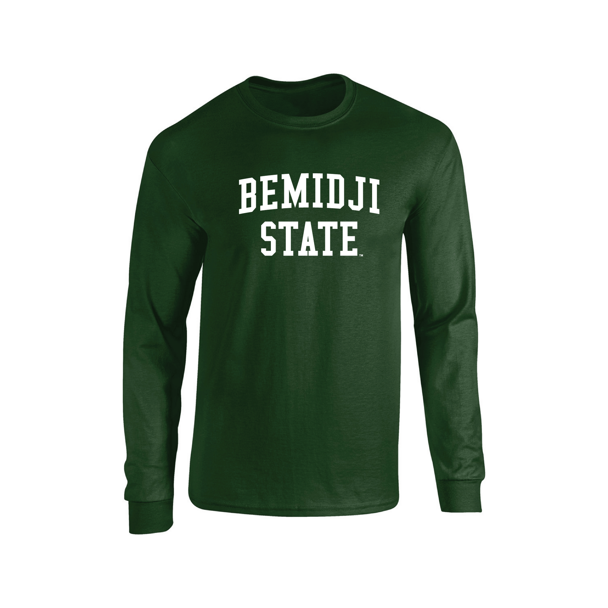 Bemidji State University Beavers Block Adult Long Sleeve T-Shirt