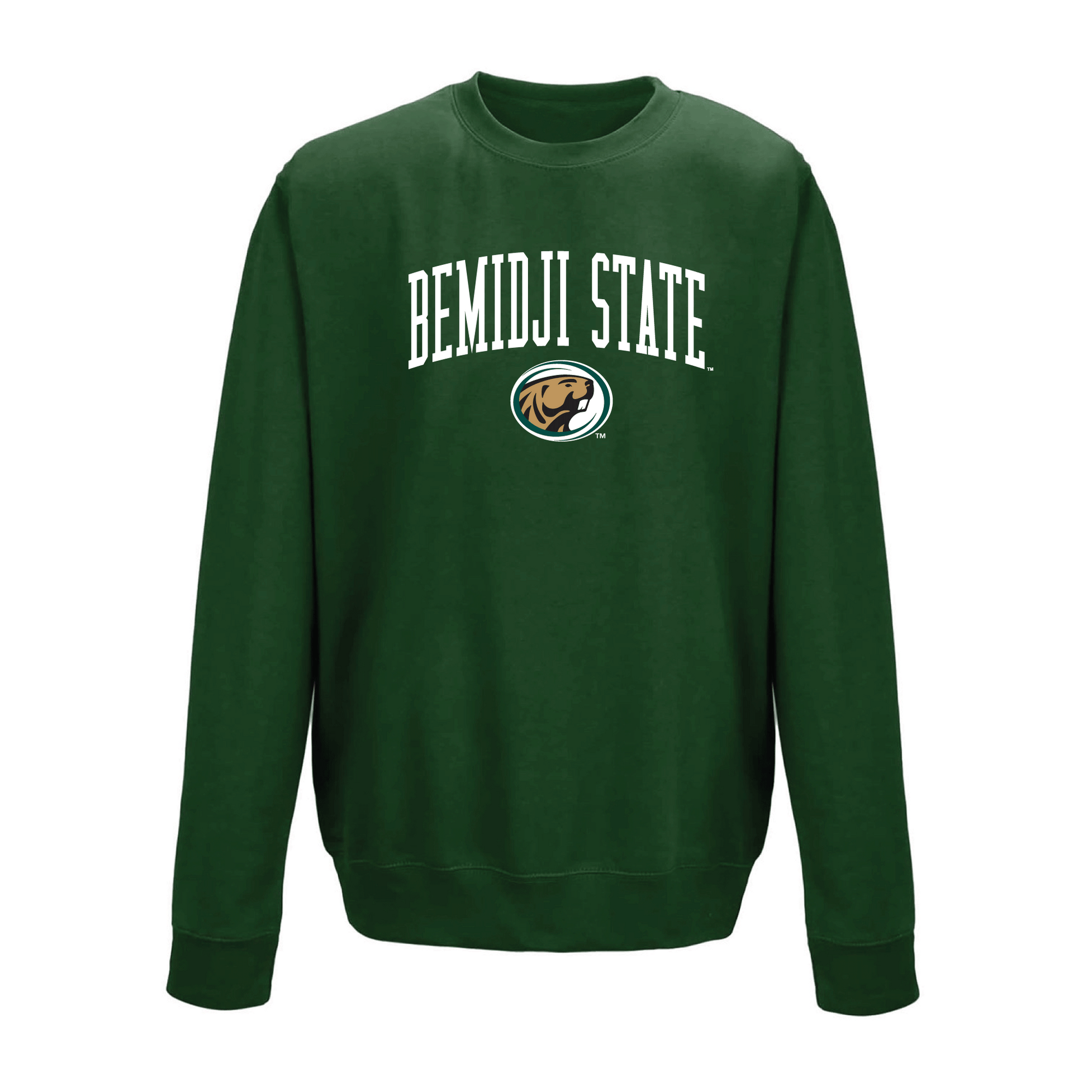 Bemidji State University Beavers Jumbo Arch Crewneck Sweatshirt