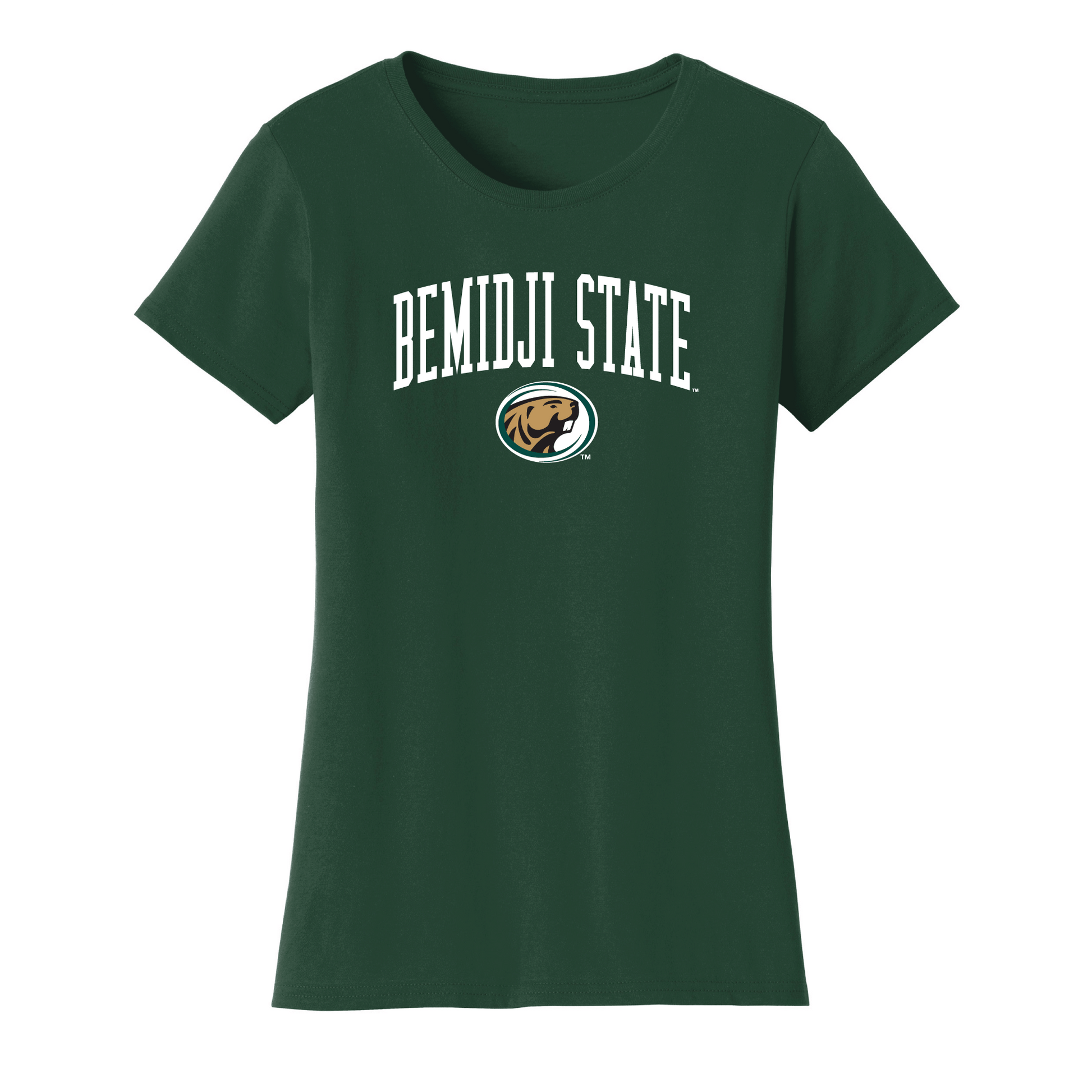 Bemidji State University Beavers Jumbo Arch Womens T-Shirt
