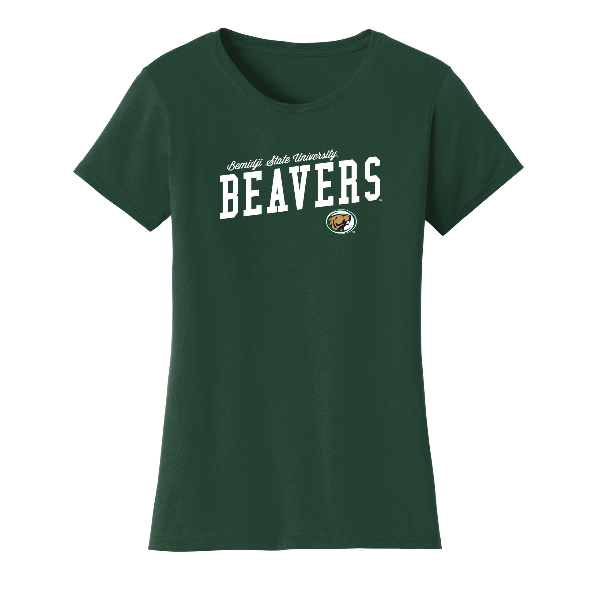 Bemidji State University Beavers Uphill Victory Womens T-Shirt