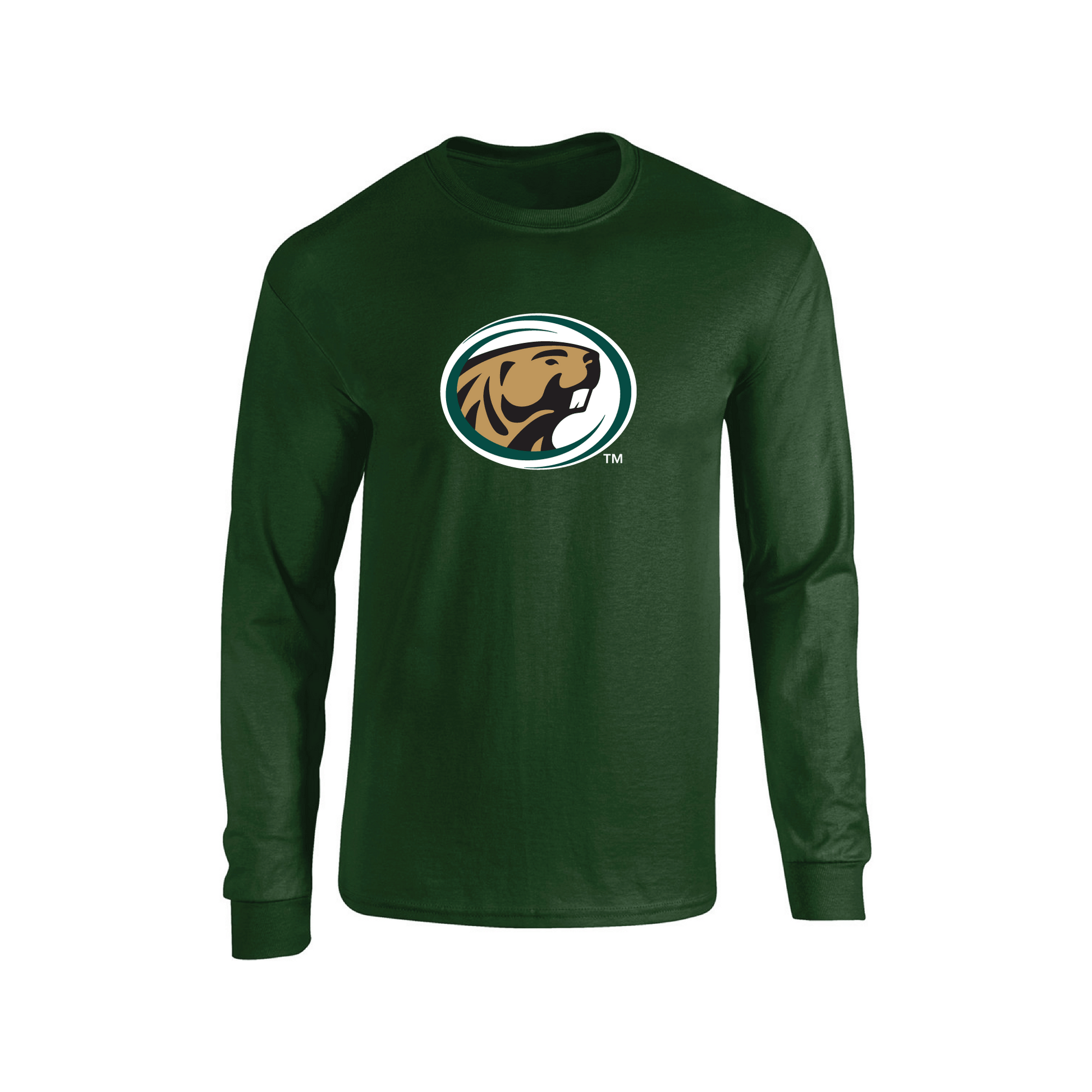 Bemidji State University Beavers Jumbo Logo Adult Long Sleeve T-Shirt