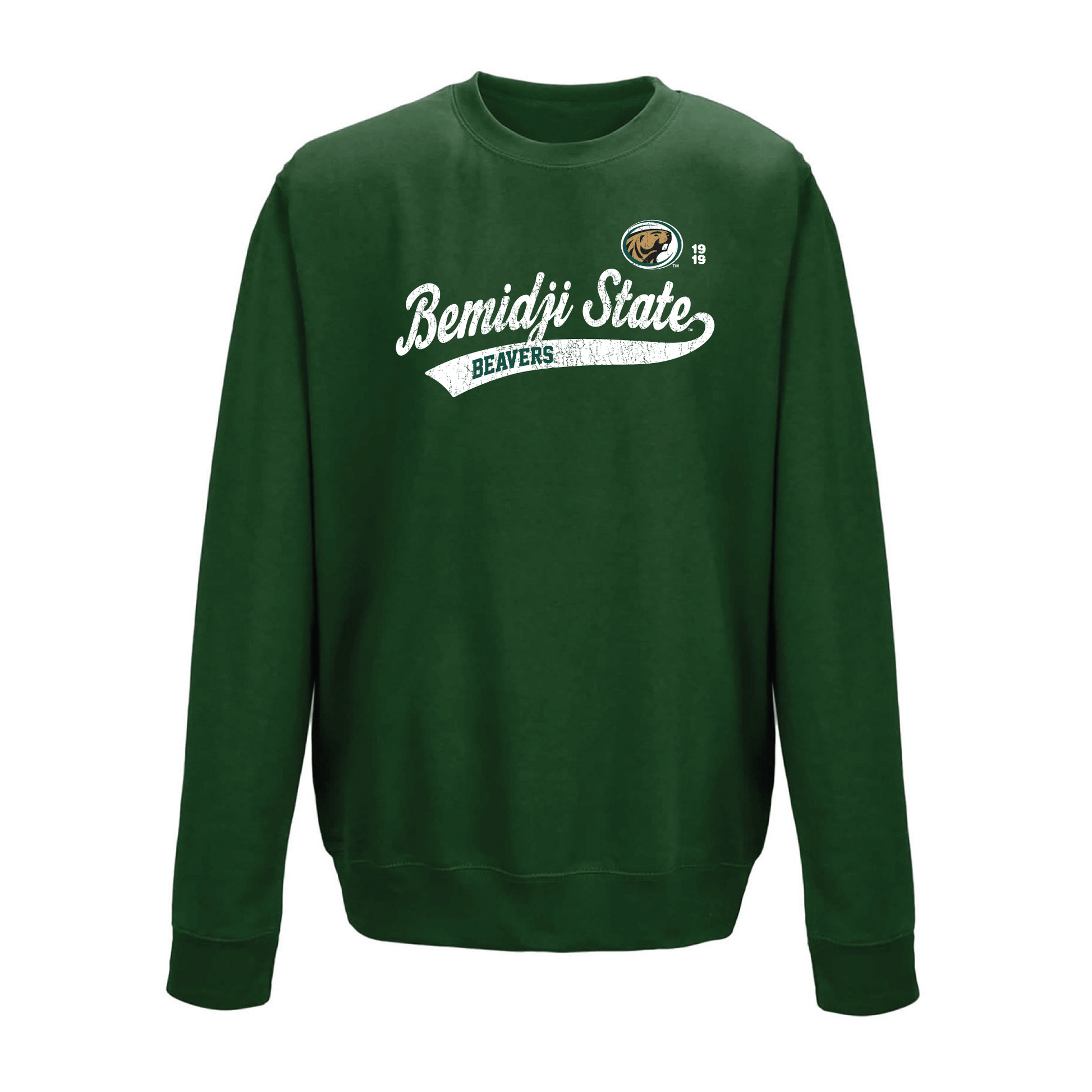 Bemidji State University Beavers Old School Crewneck Sweatshirt