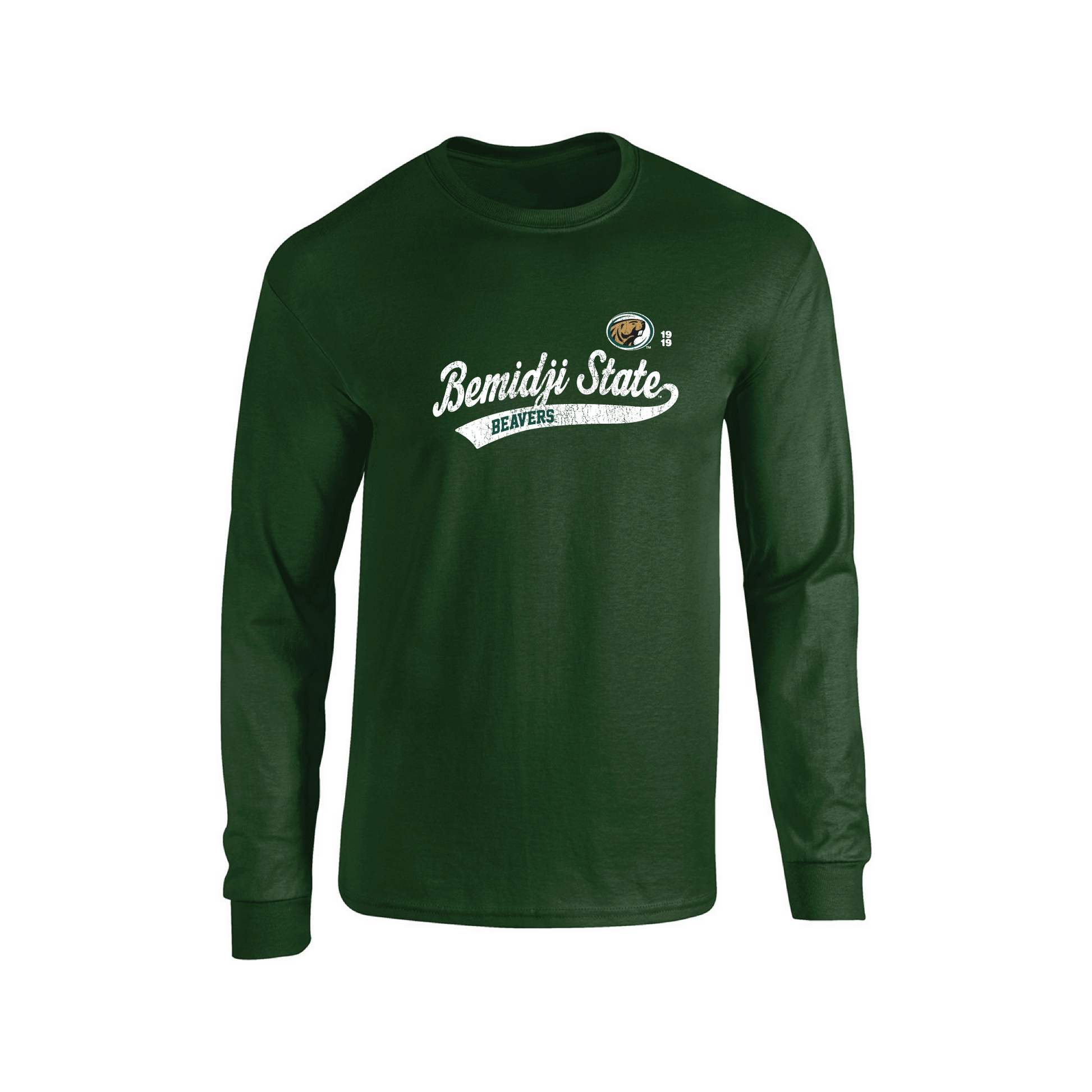 Bemidji State University Beavers Old School Adult Long Sleeve T-Shirt