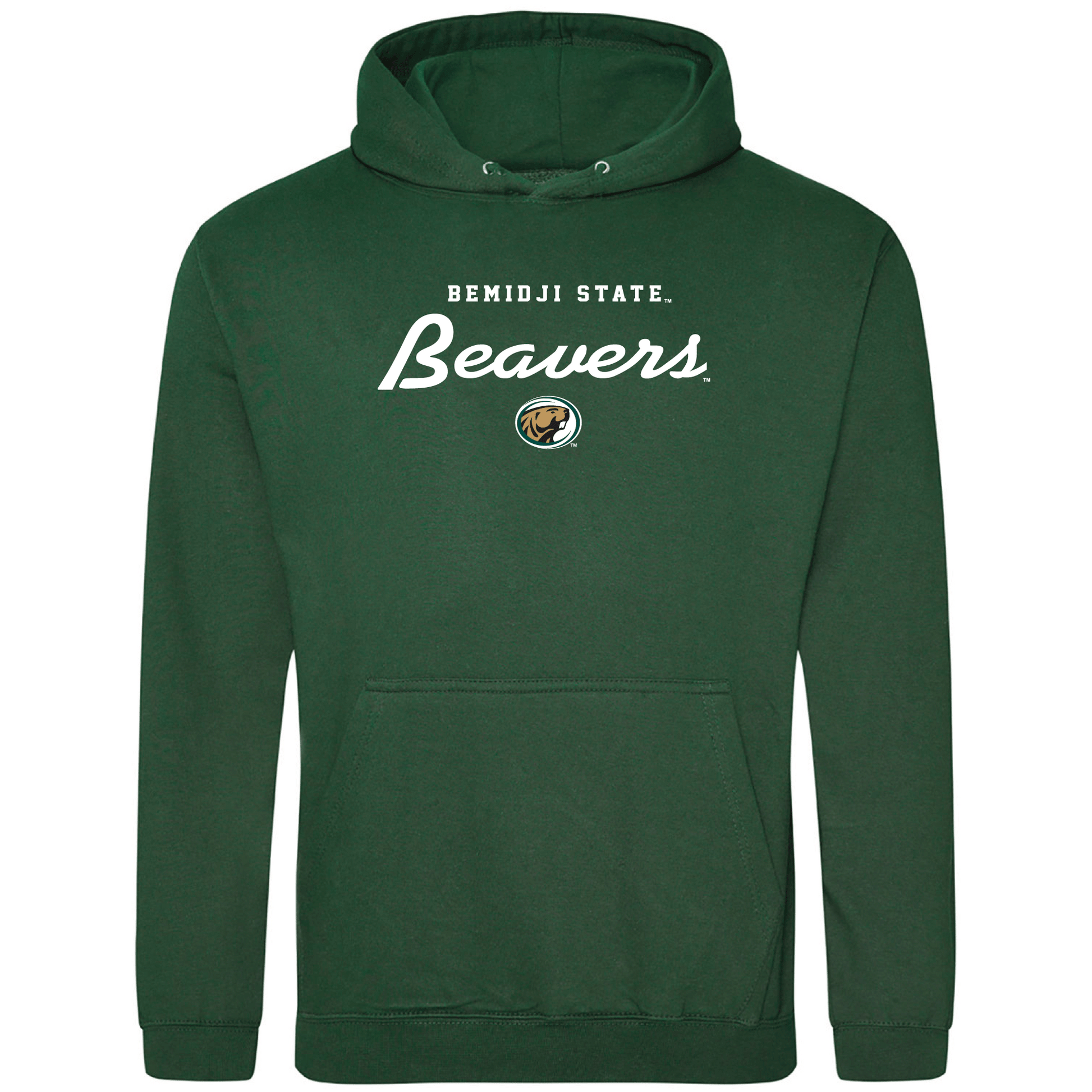 Bemidji State University Beavers Machine Script Hooded Sweatshirt