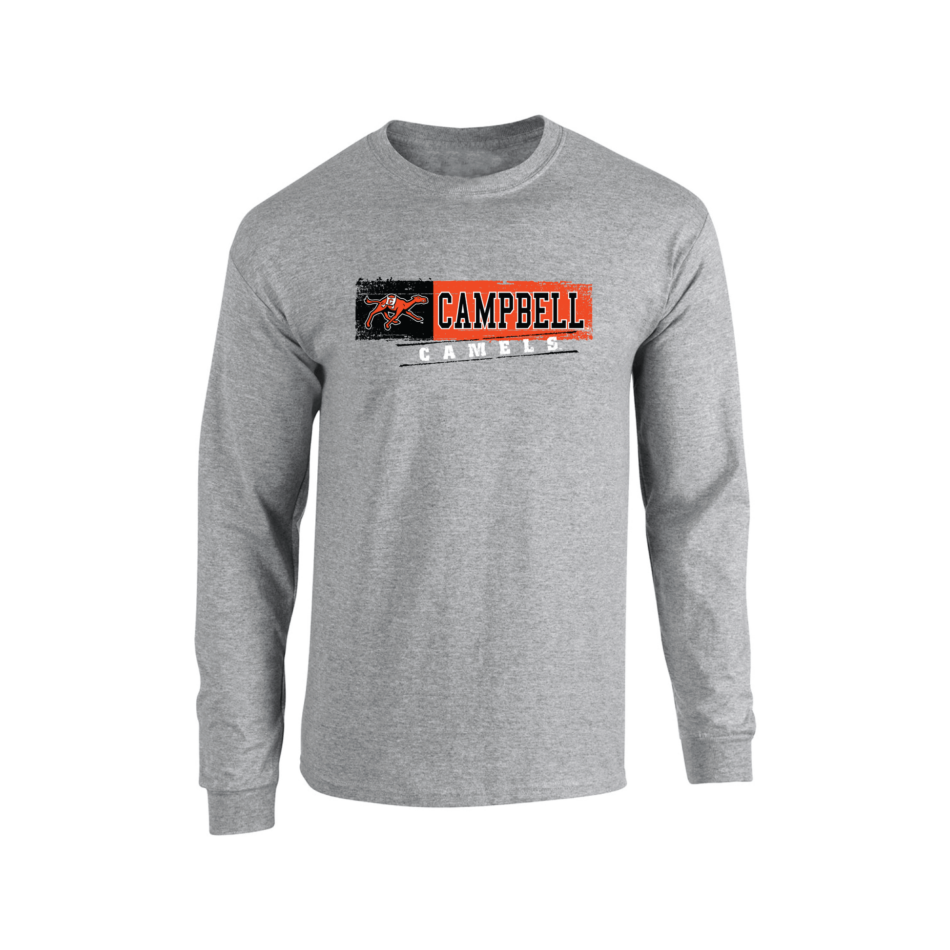 Campbell University Camels Sticker Adult Long Sleeve T-Shirt