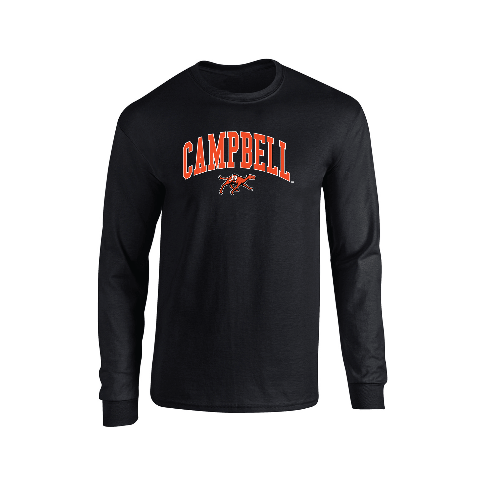 Campbell University Camels Jumbo Arch Adult Long Sleeve T-Shirt
