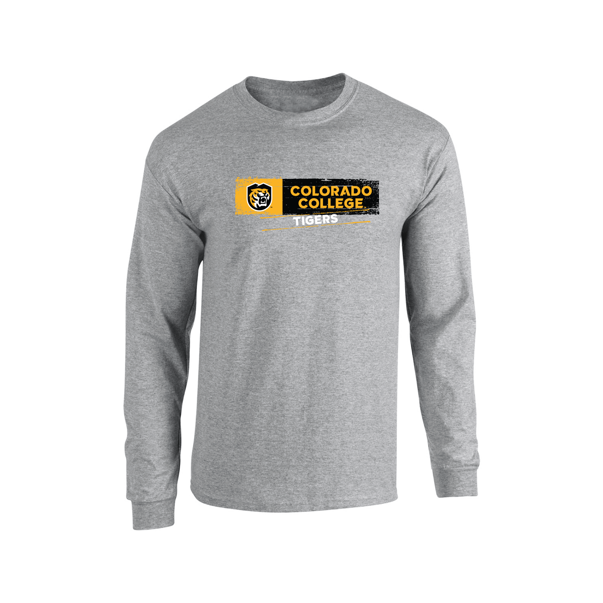 Colorado College Tigers Sticker Adult Long Sleeve T-Shirt