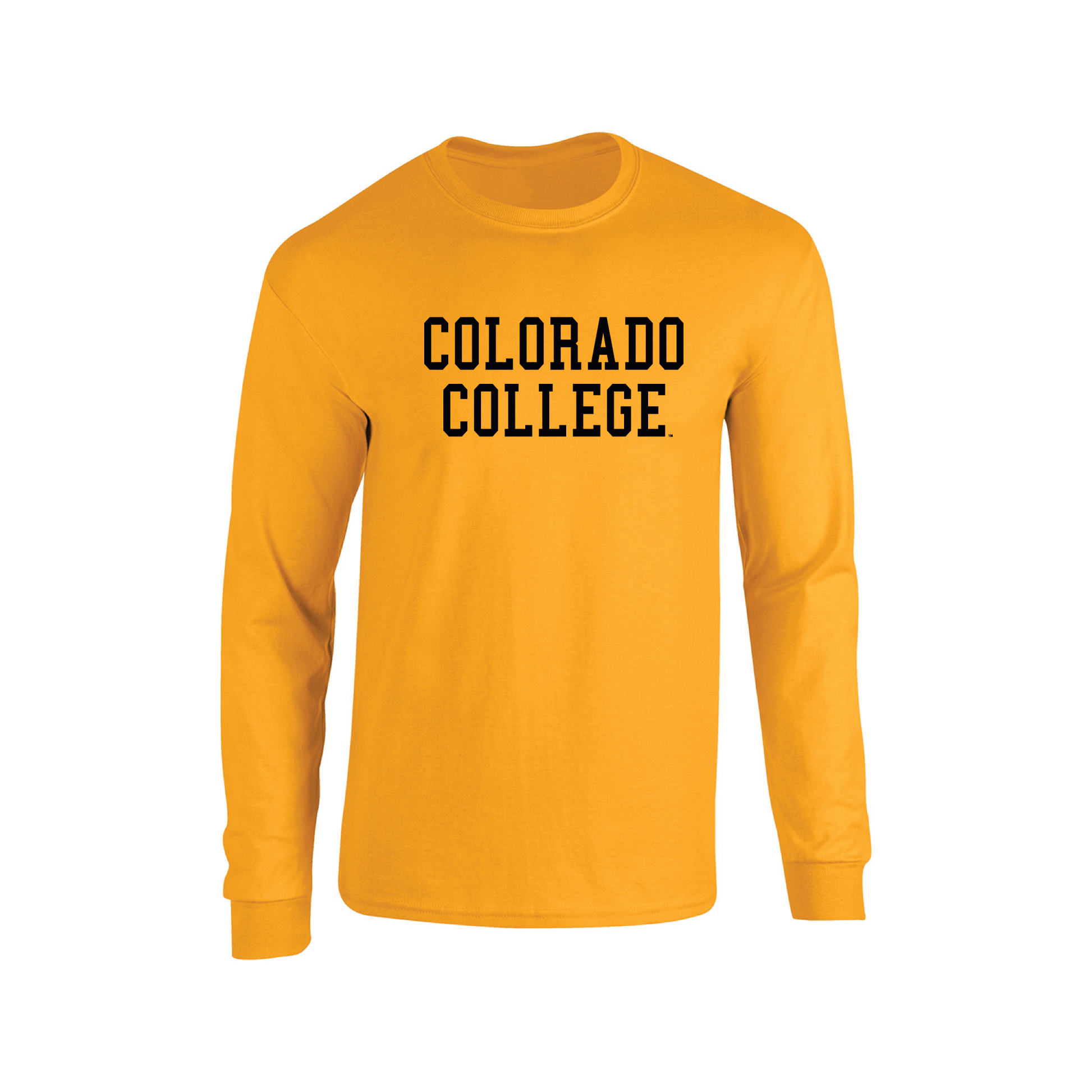 Colorado College Tigers Block Adult Long Sleeve T-Shirt