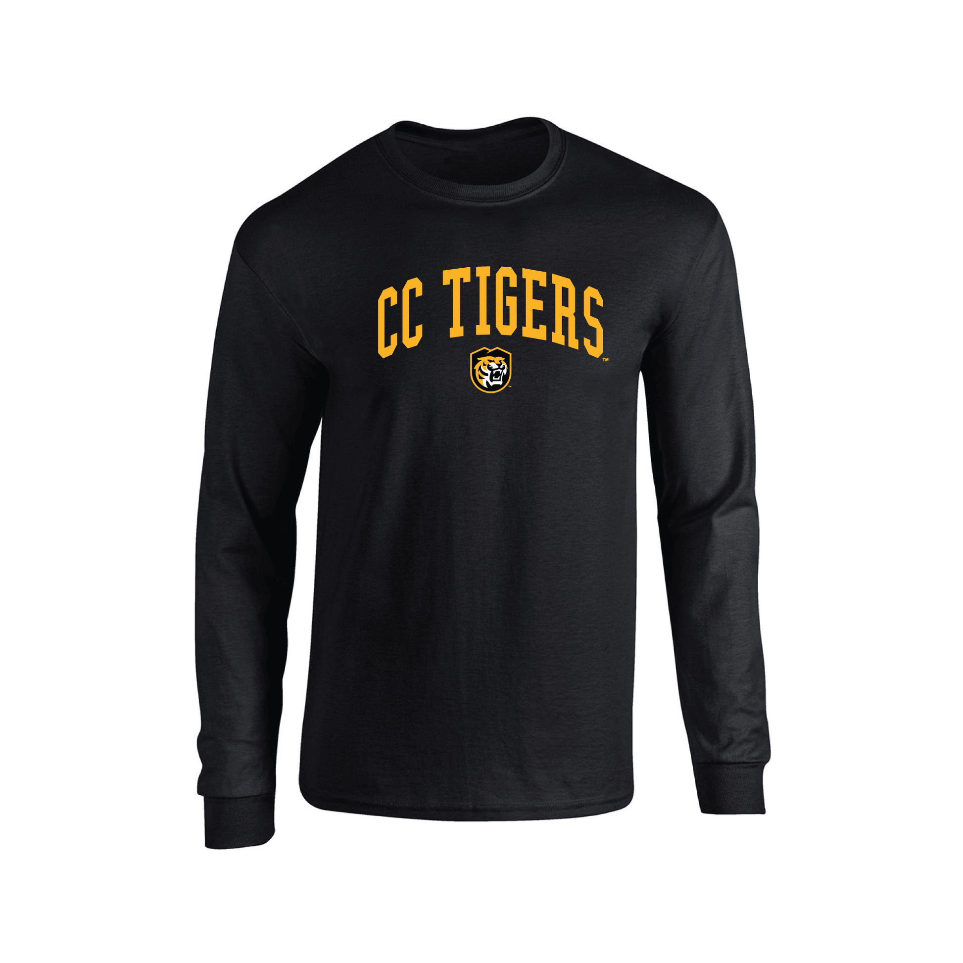 Colorado College Tigers Jumbo Arch Adult Long Sleeve T-Shirt