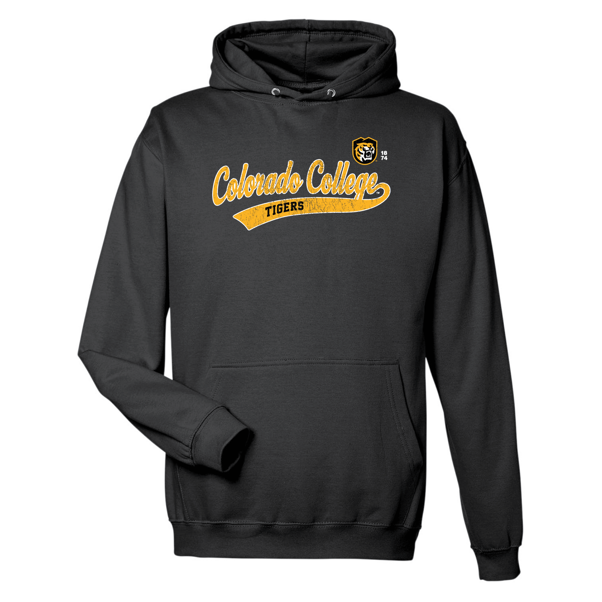 Colorado College Tigers Old School Hooded Sweatshirt