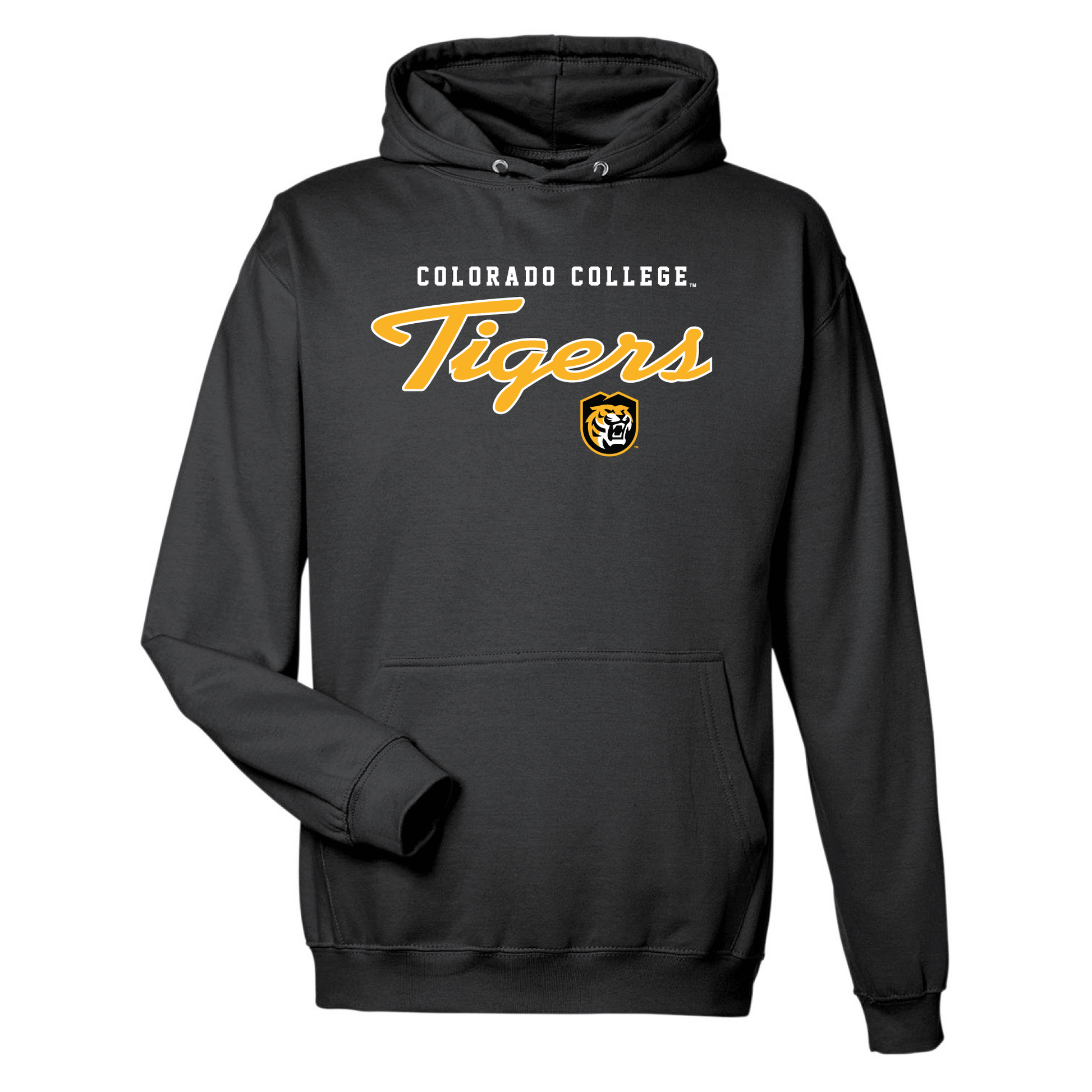 Colorado College Tigers Machine Script Hooded Sweatshirt