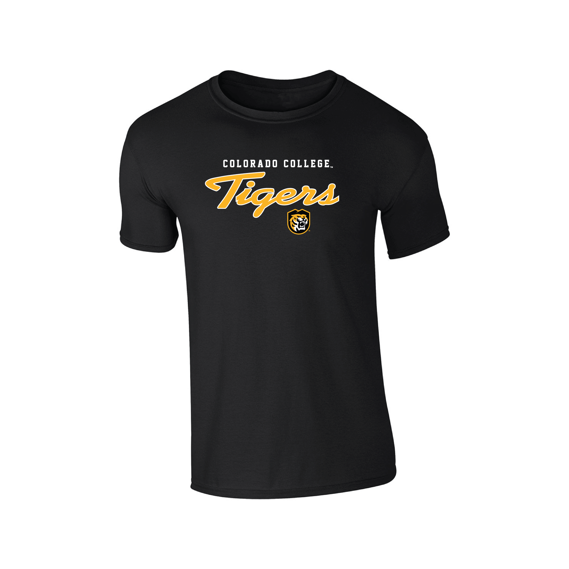 Colorado College Tigers Machine Script Adult T-Shirt