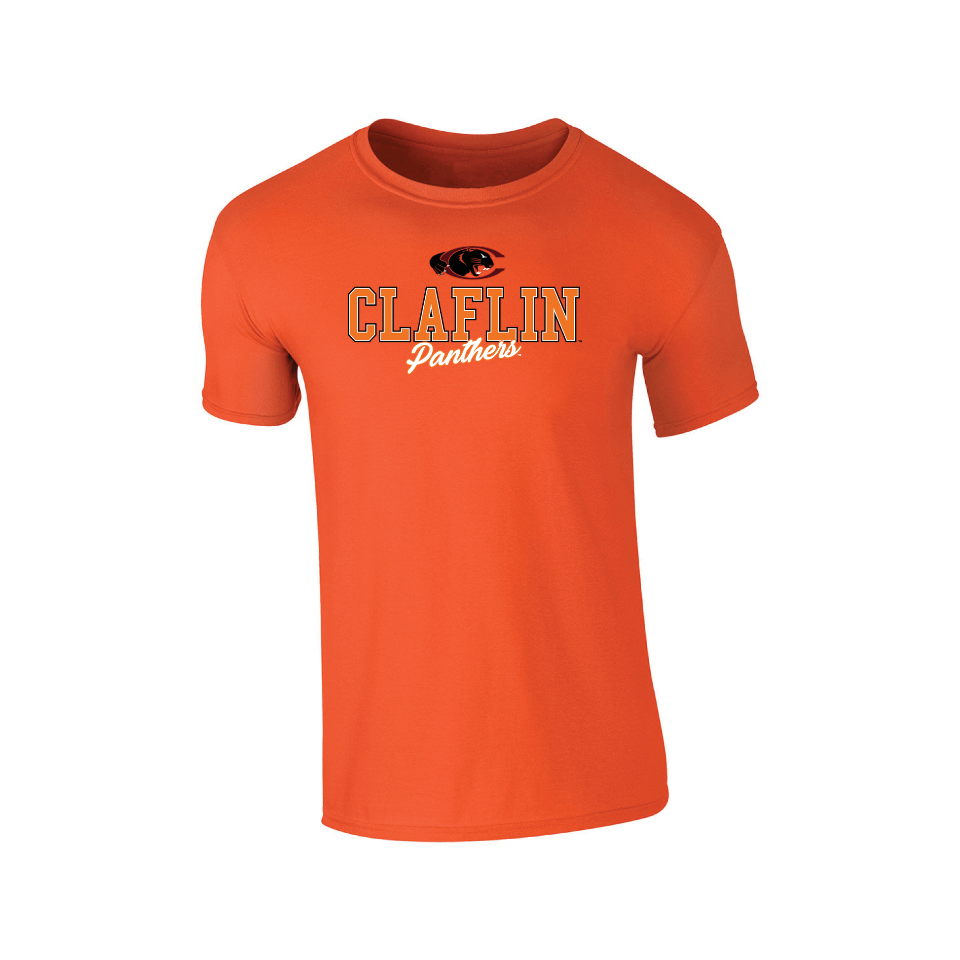Claflin University Panthers Campus Script Adult T-Shirt