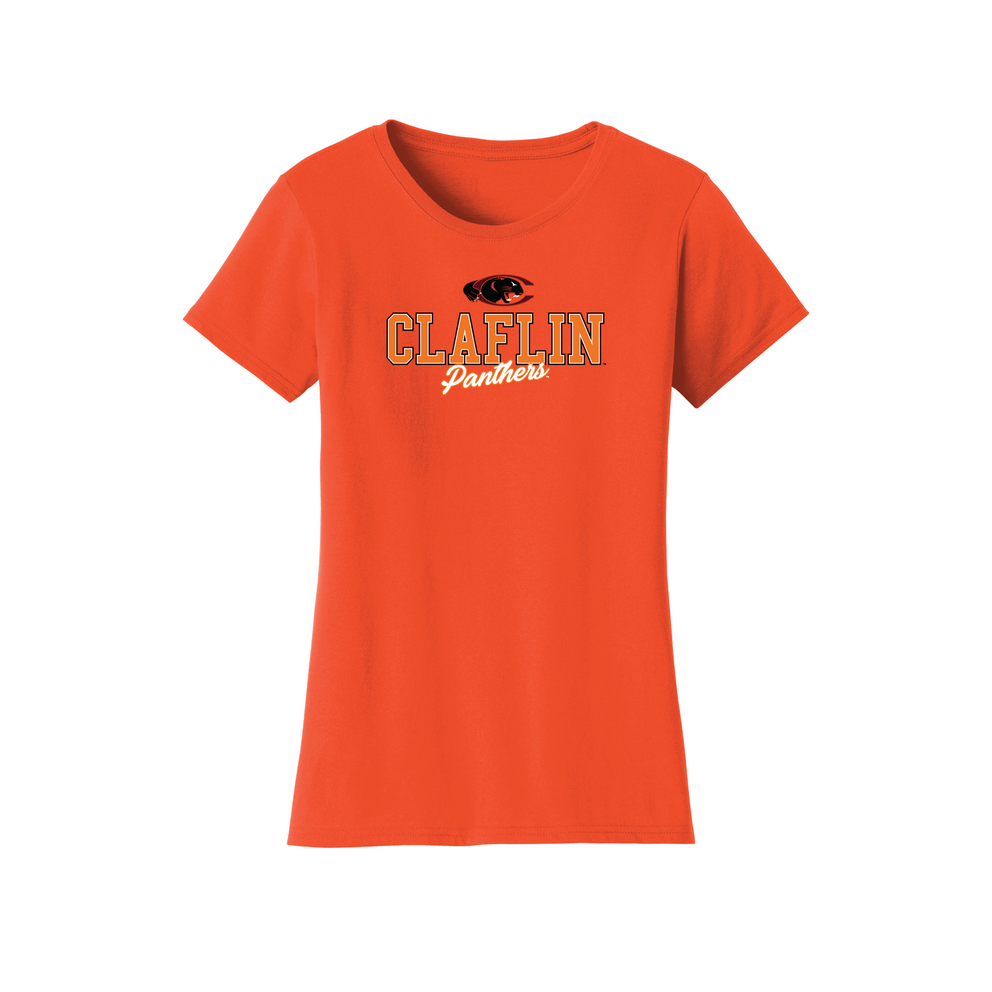 Claflin University Panthers Campus Script Womens T-Shirt