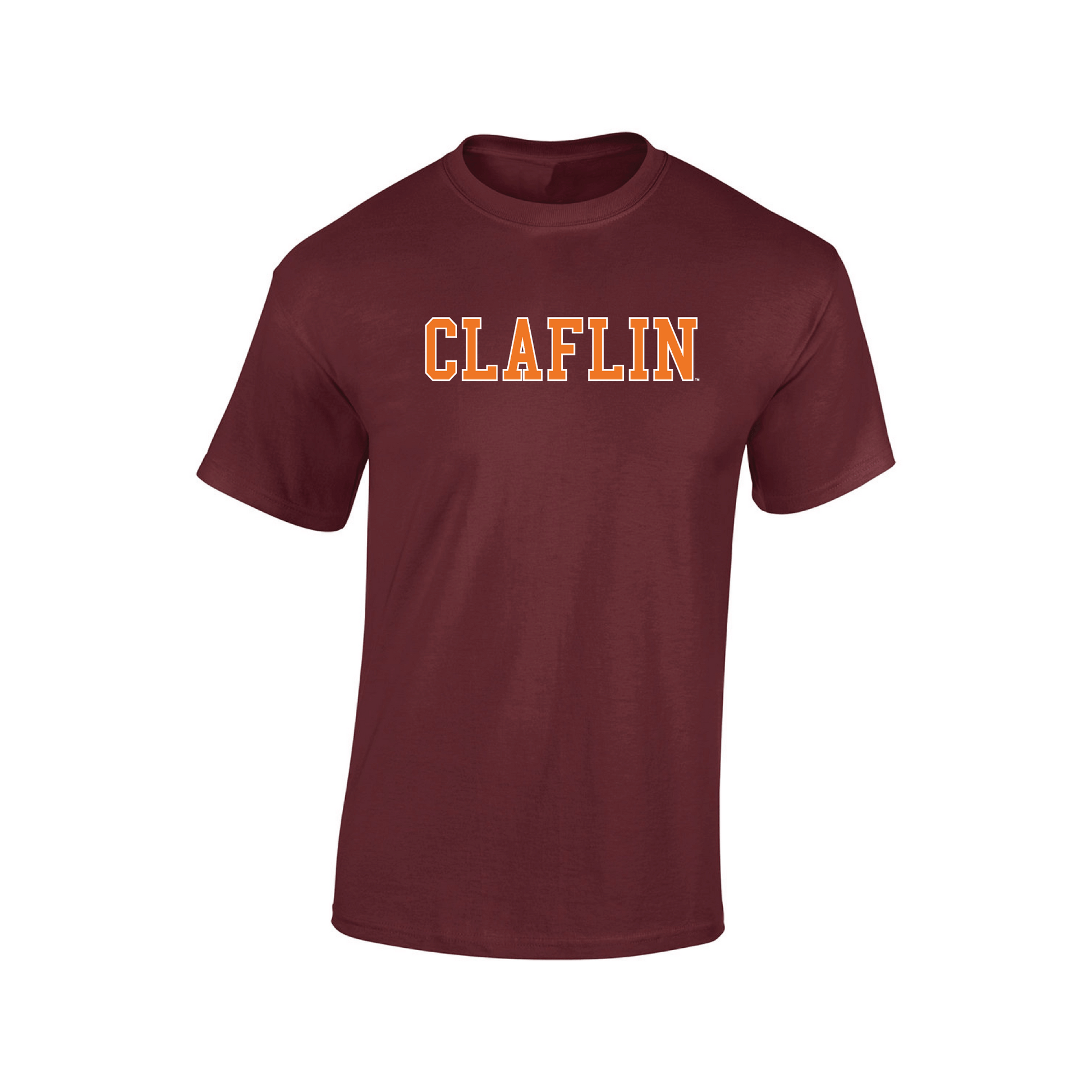 Claflin University Panthers Block Adult T-Shirt