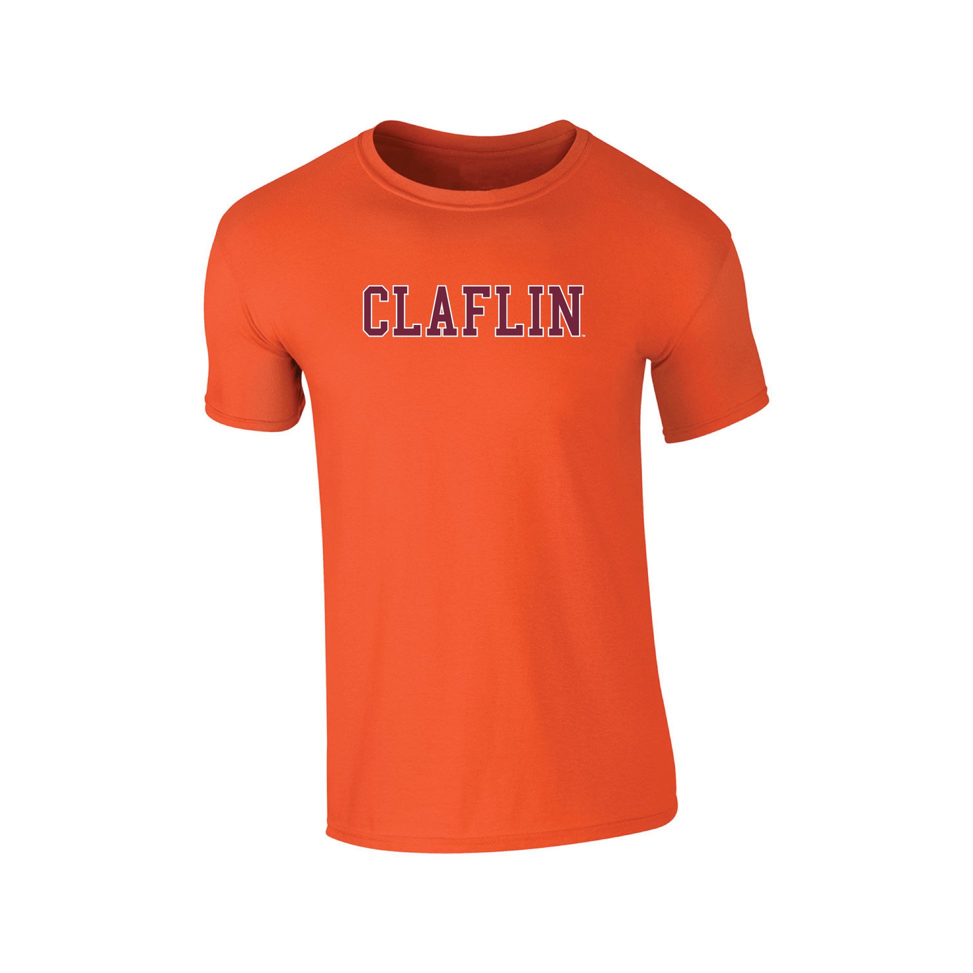 Claflin University Panthers Block Adult T-Shirt