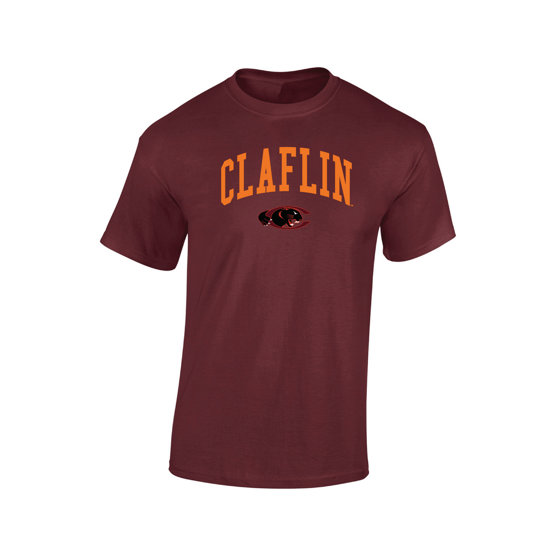 Claflin University Panthers Jumbo Arch Adult T-Shirt