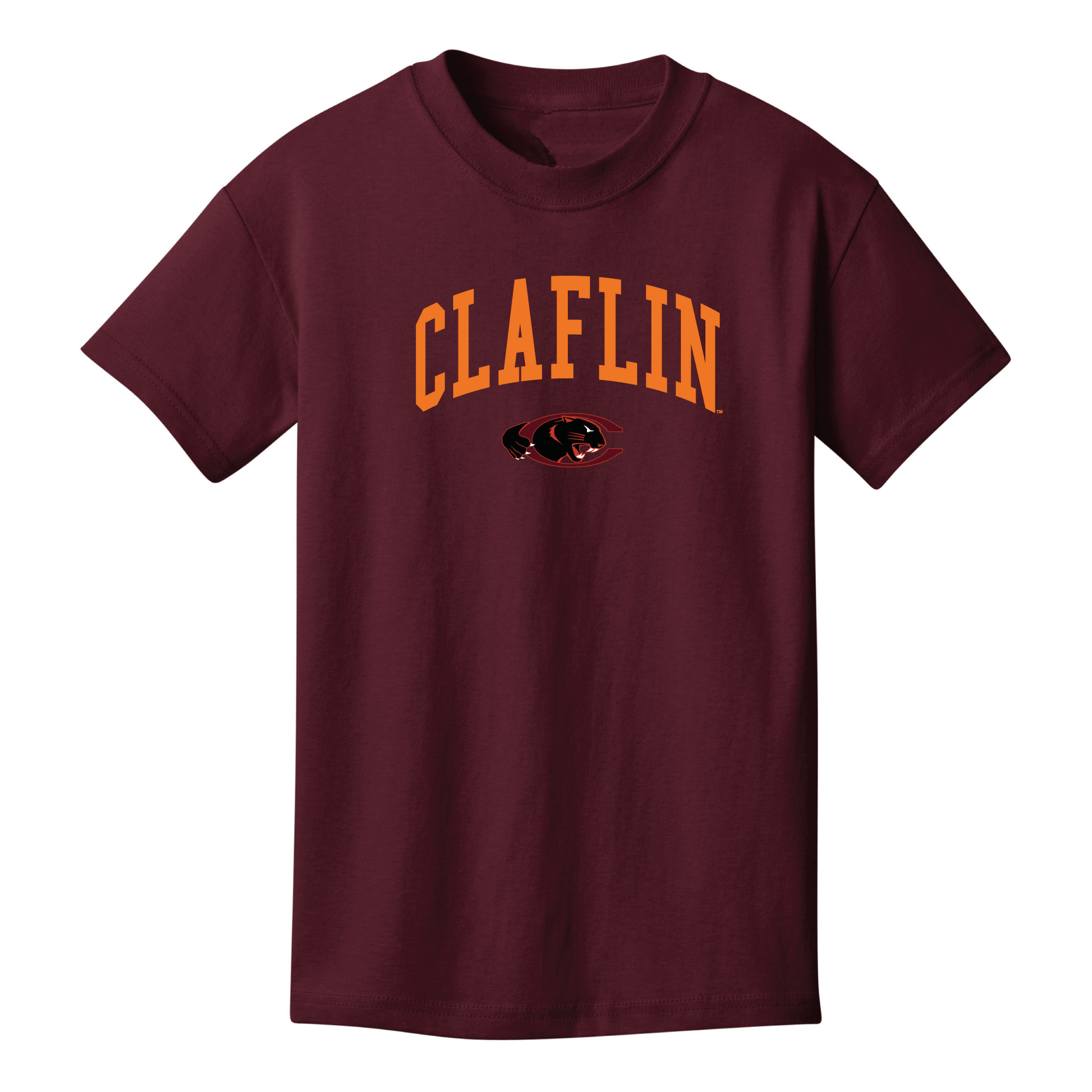 Claflin University Panthers Jumbo Arch Youth T-Shirt