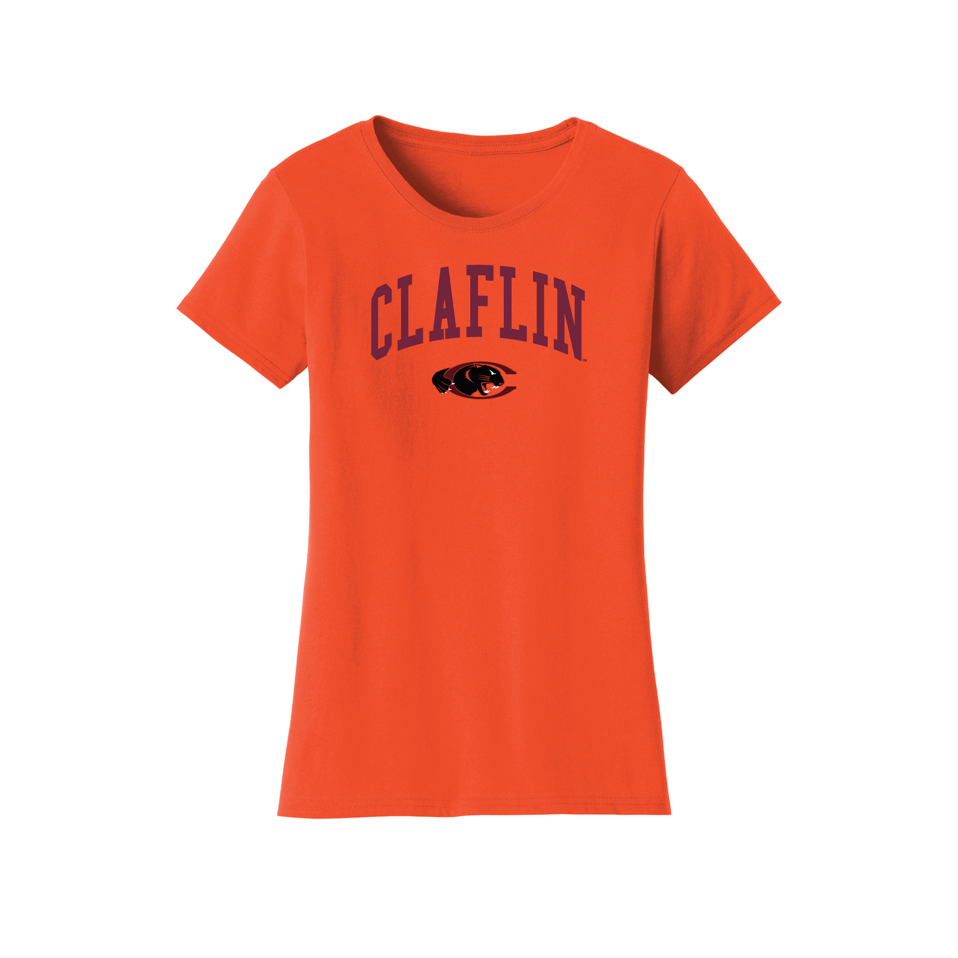 Claflin University Panthers Jumbo Arch Womens T-Shirt