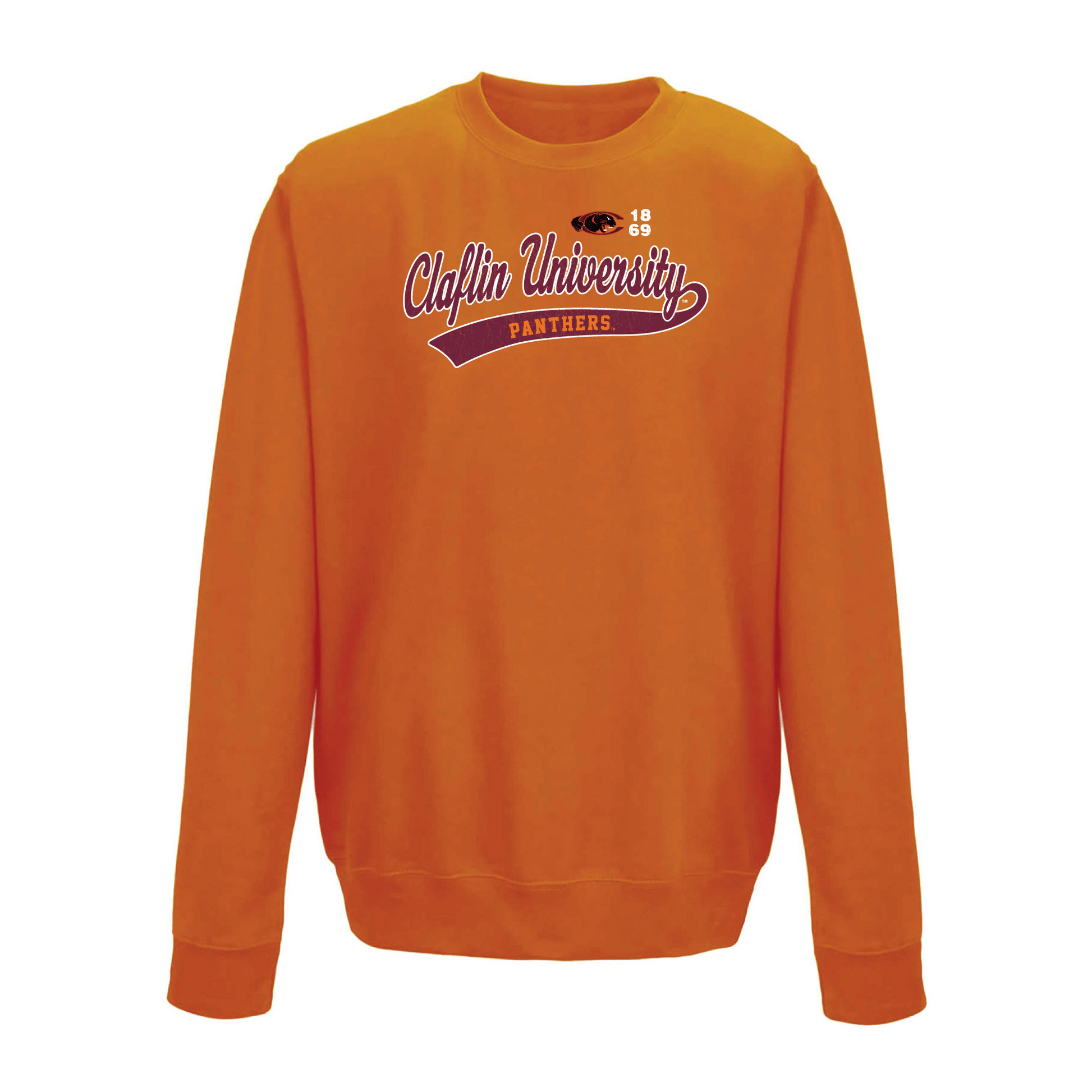 Claflin University Panthers Old School Crewneck Sweatshirt