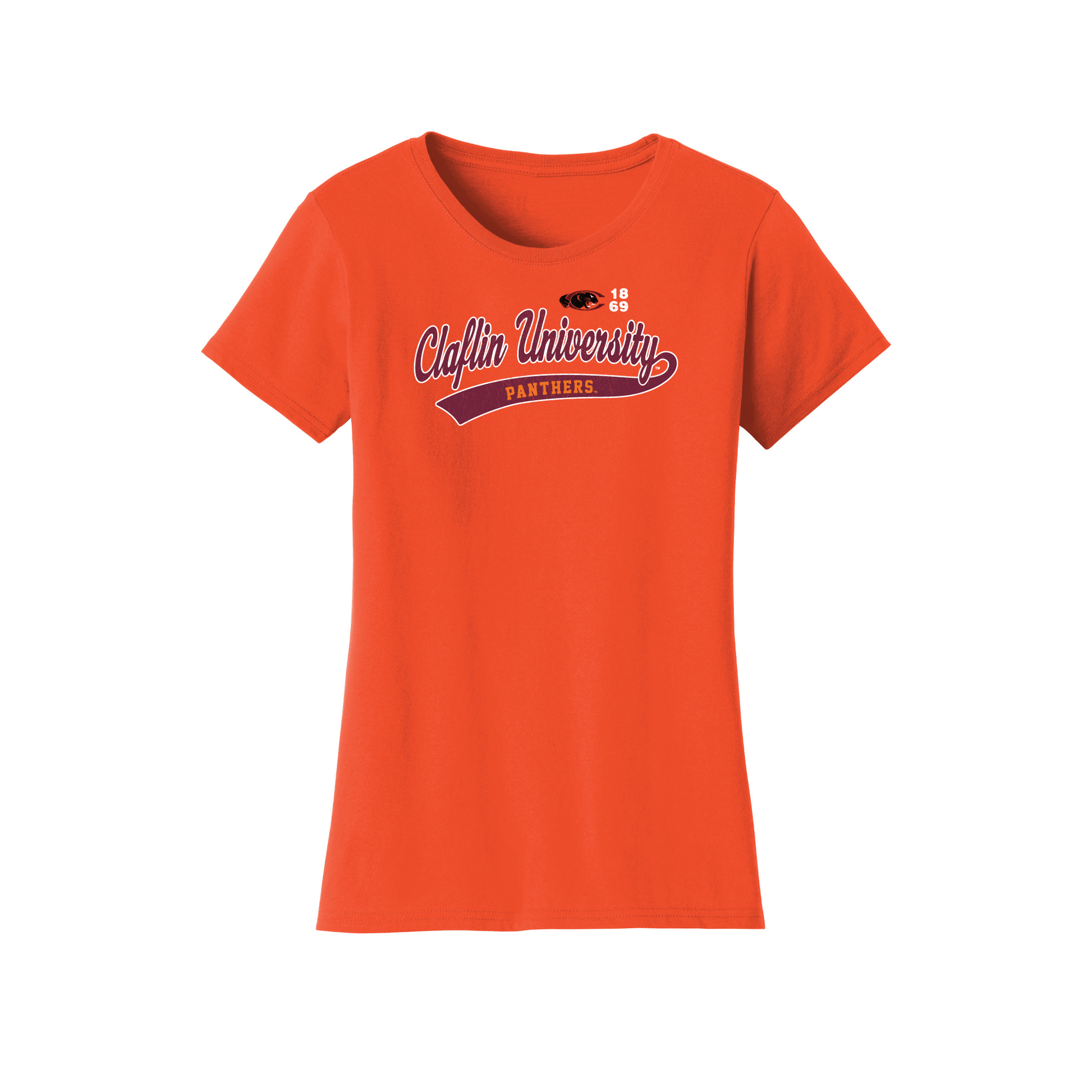 Claflin University Panthers Old School Womens T-Shirt