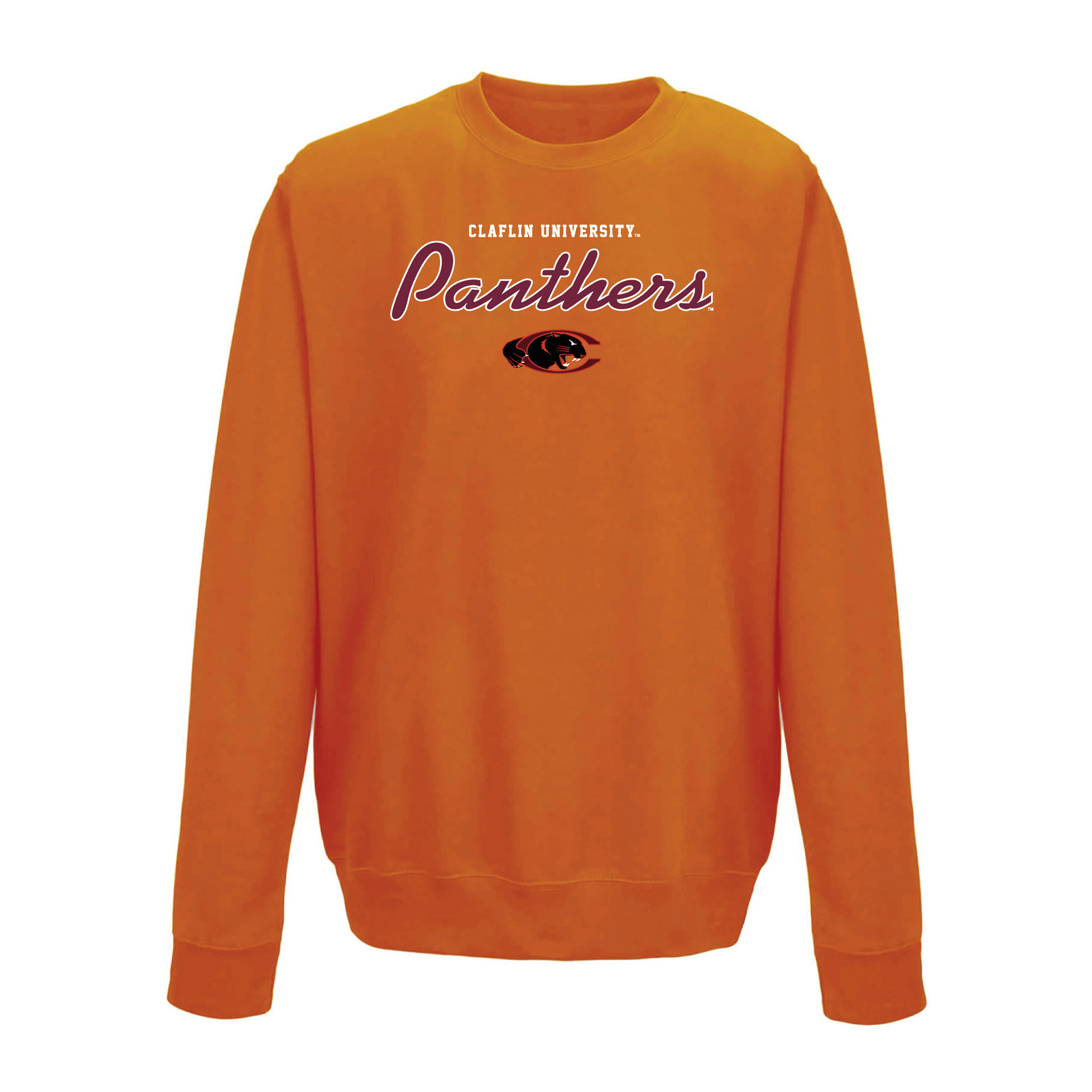 Claflin University Panthers Machine Script Crewneck Sweatshirt