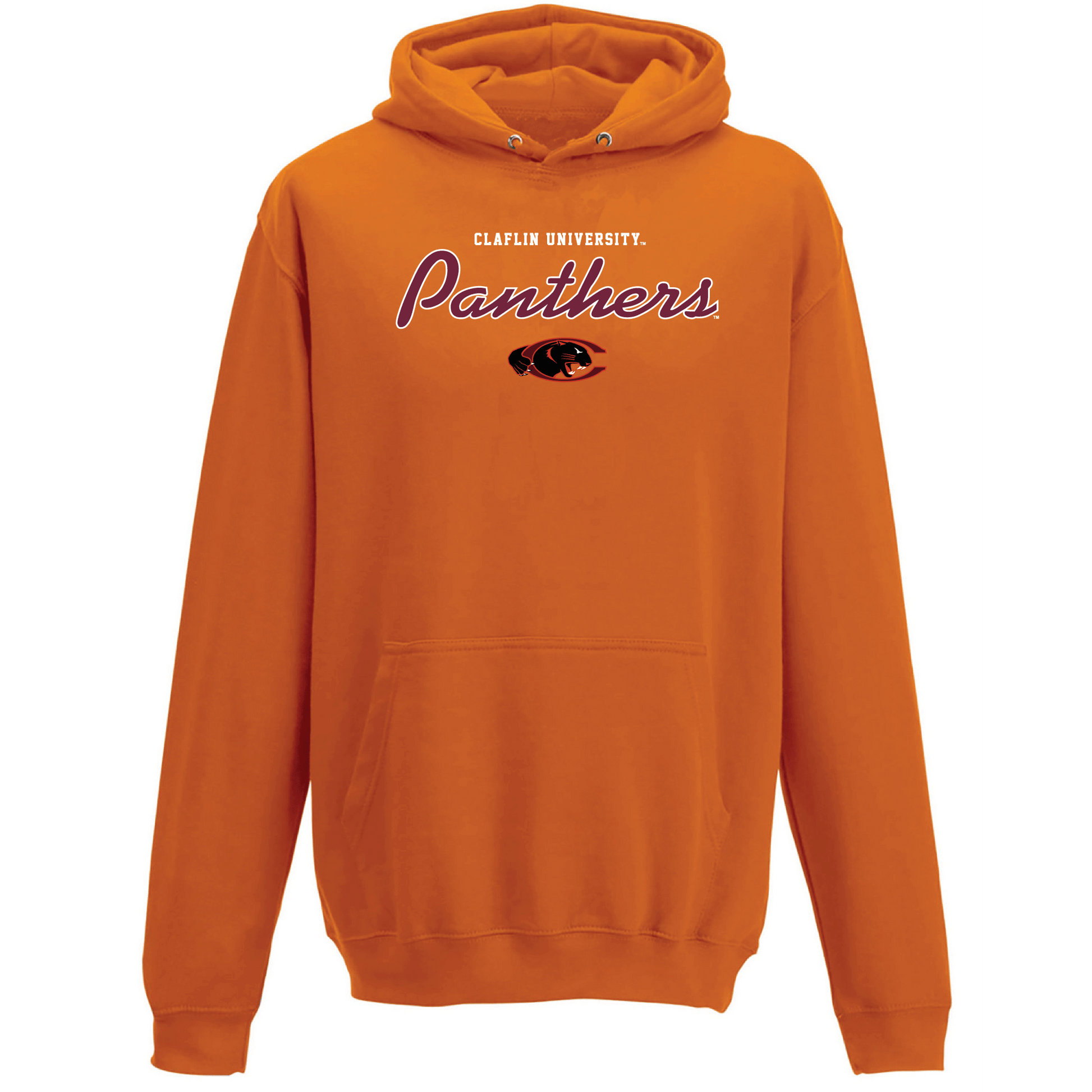 Claflin University Panthers Machine Script Hooded Sweatshirt