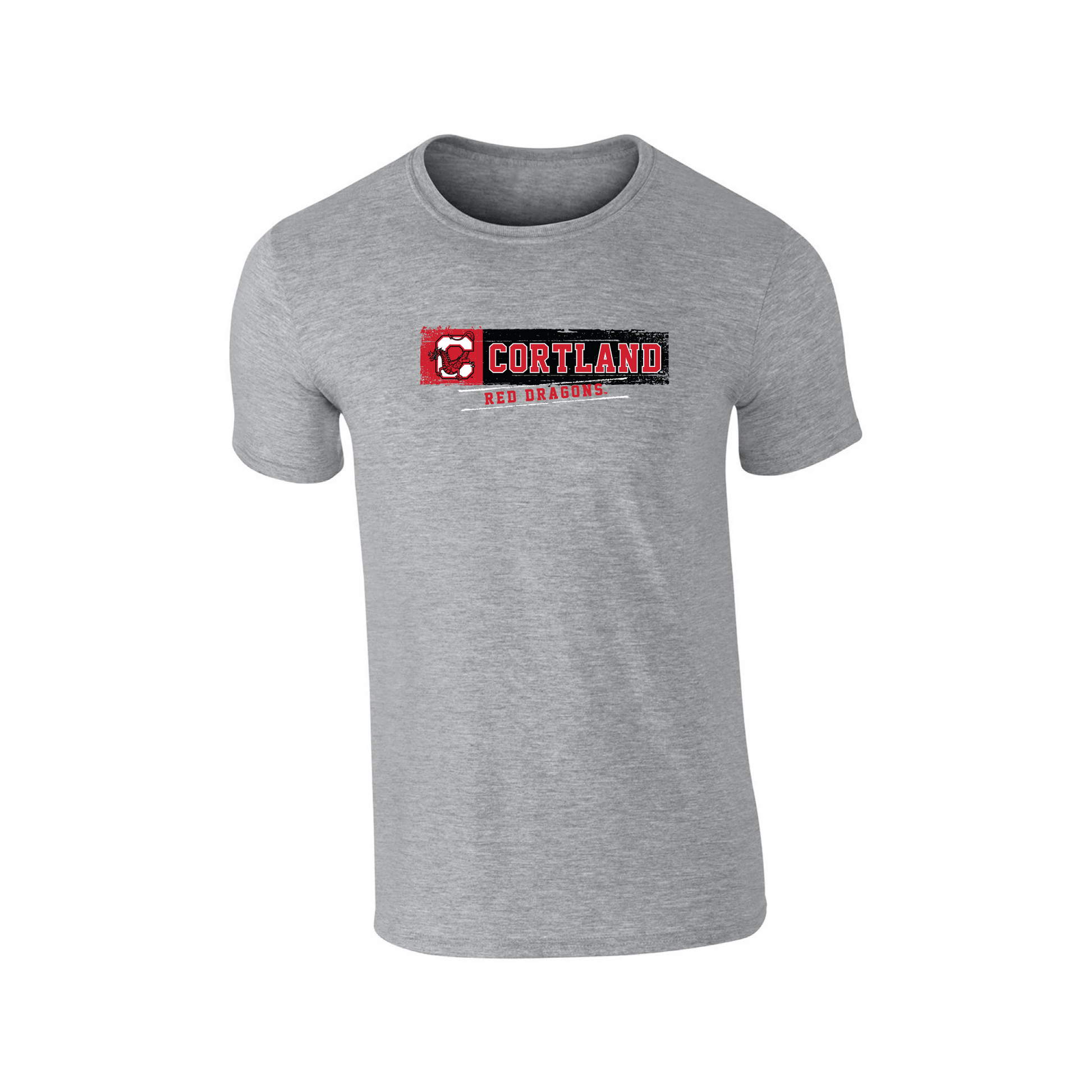 State University of New York at Cortland Red Dragons Sticker Adult T-Shirt