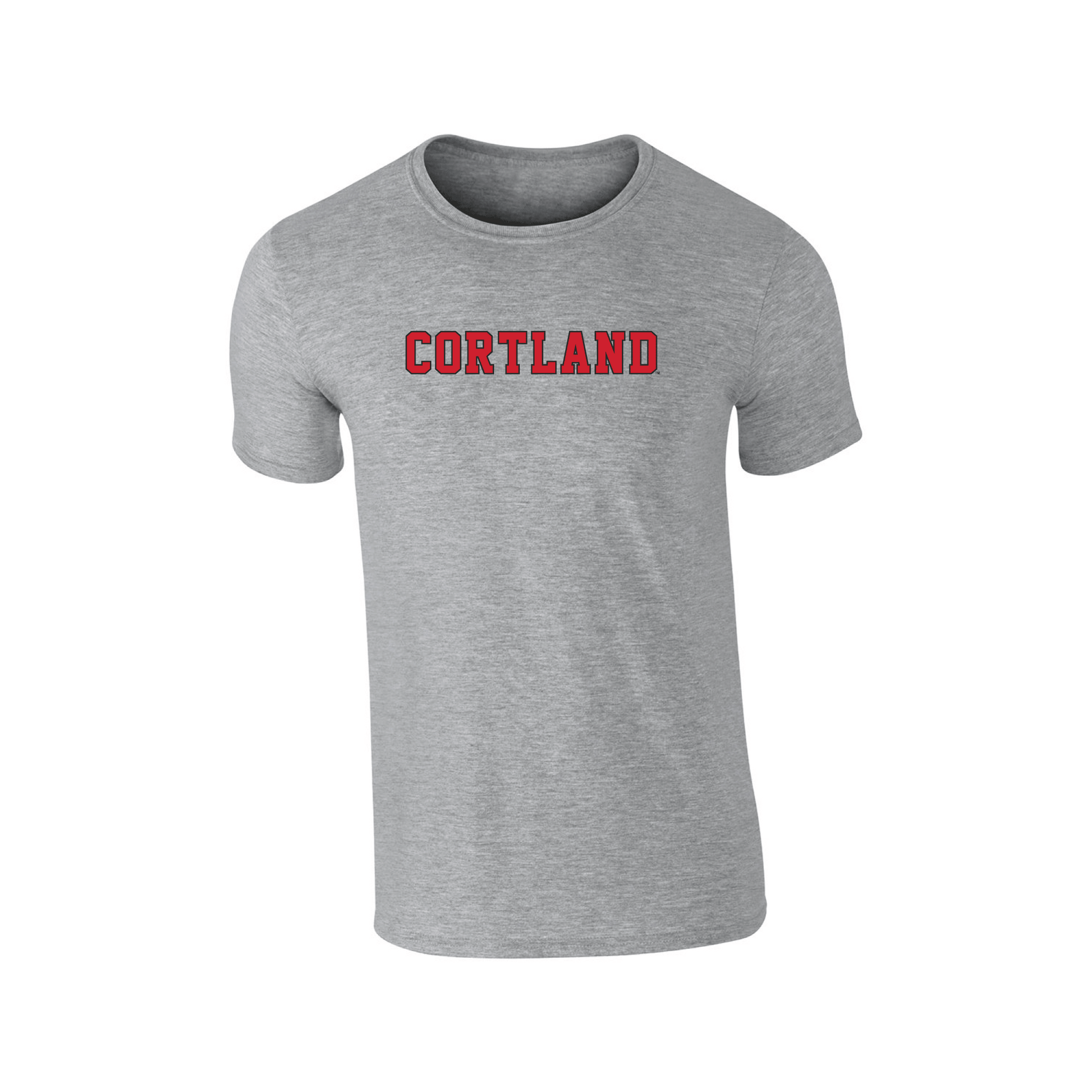 State University of New York at Cortland Red Dragons Block Adult T-Shirt